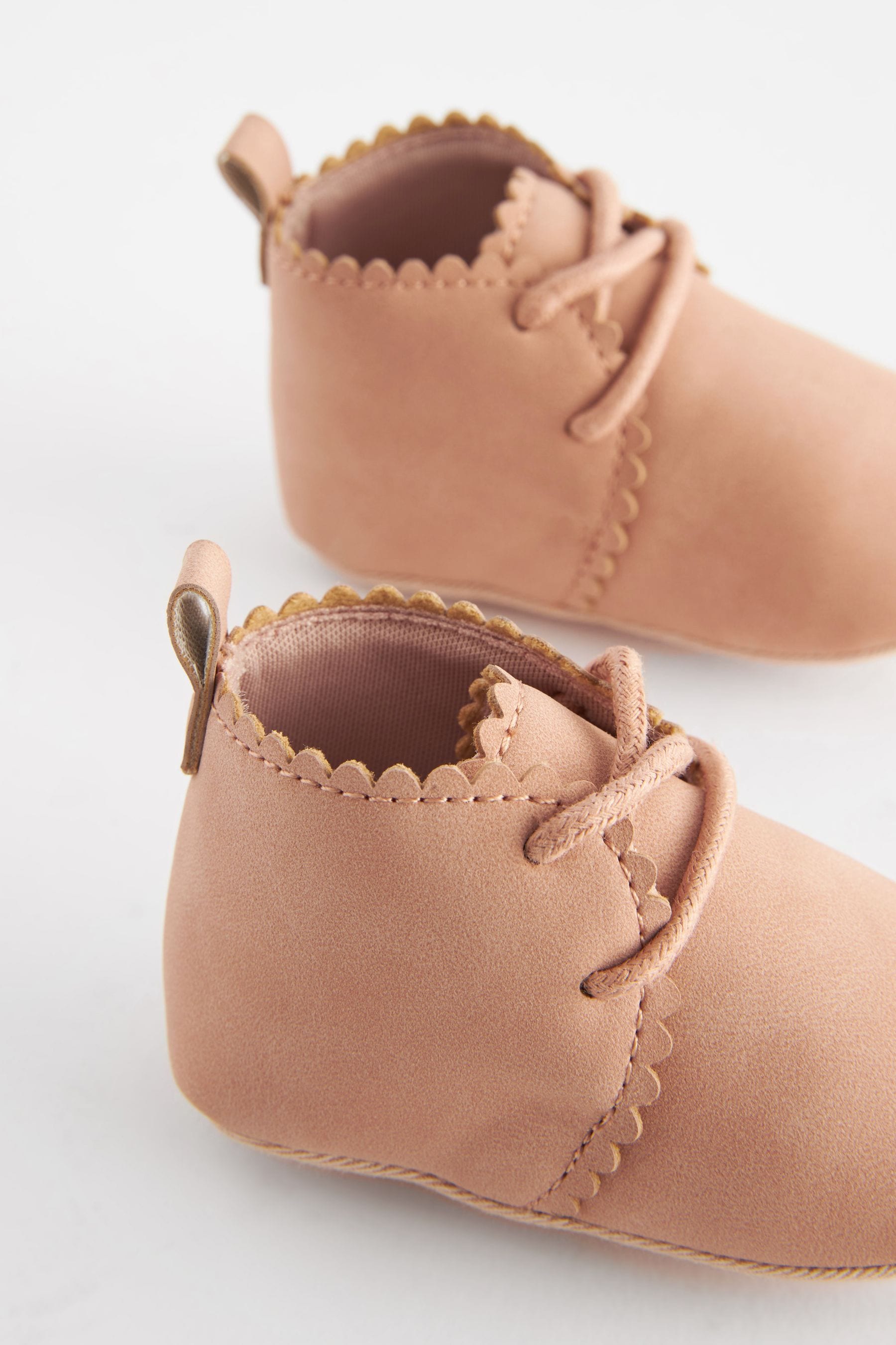 Tan Brown Lace Up Baby Boots (0-18mths)