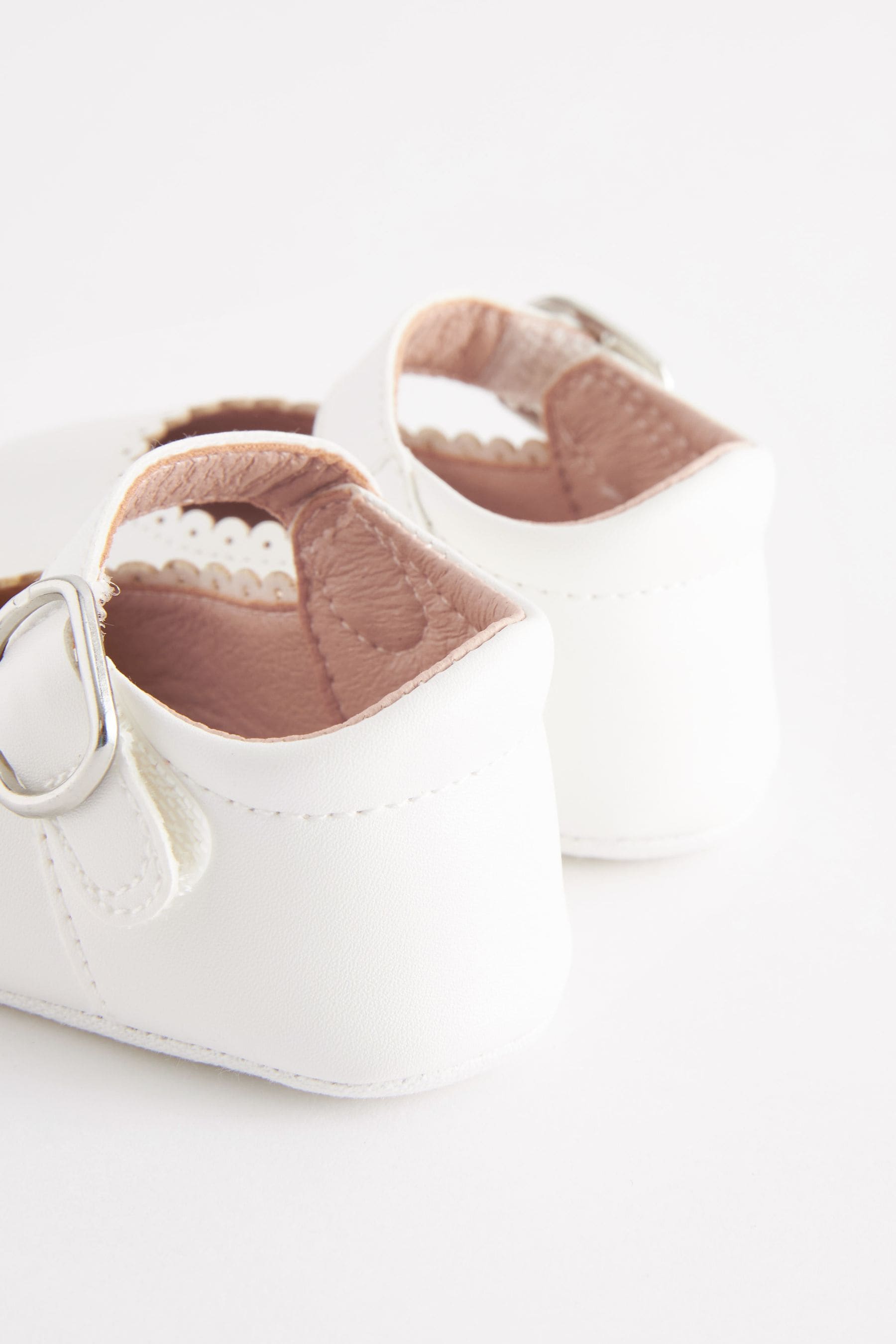 White Mary Jane Baby Shoes (0-24mths)