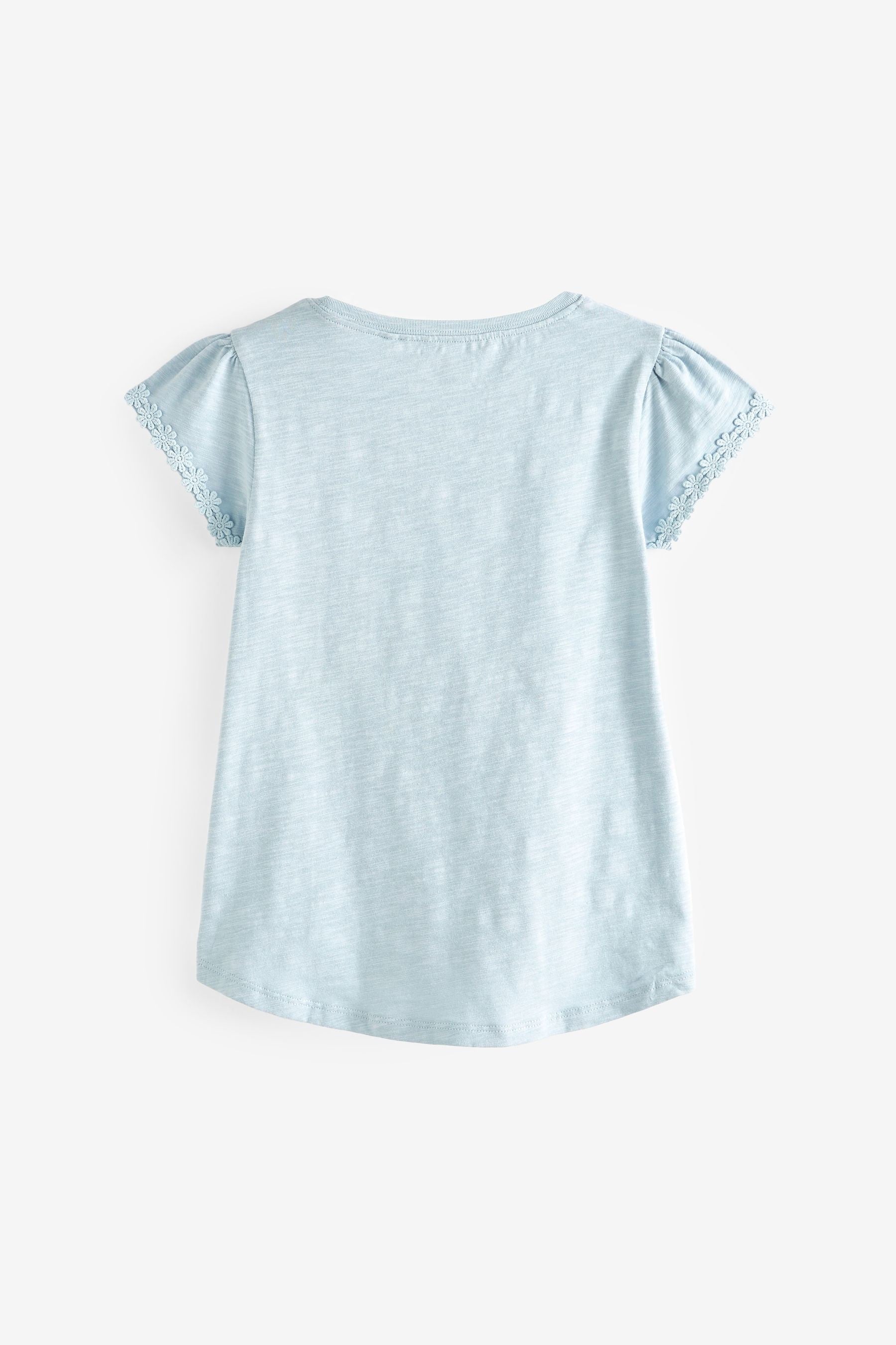 Blue Daisy Pocket T-Shirt (1.5-16yrs)