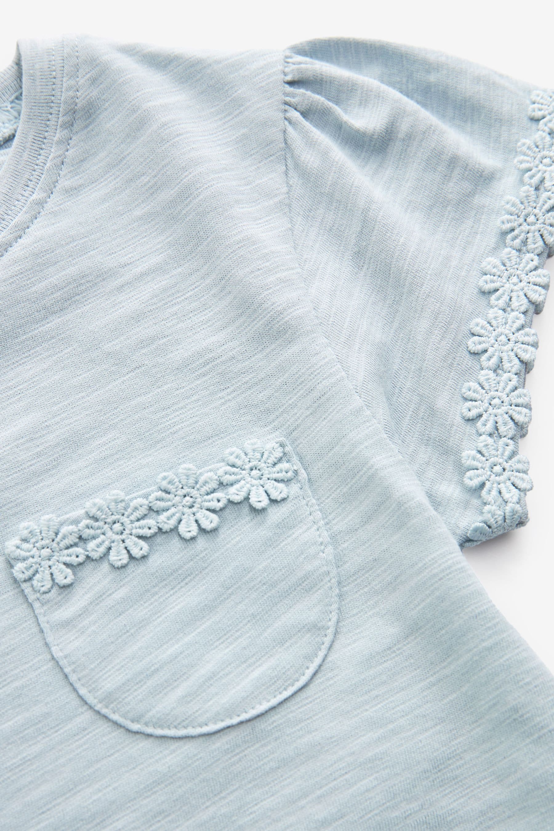 Blue Daisy Pocket T-Shirt (1.5-16yrs)