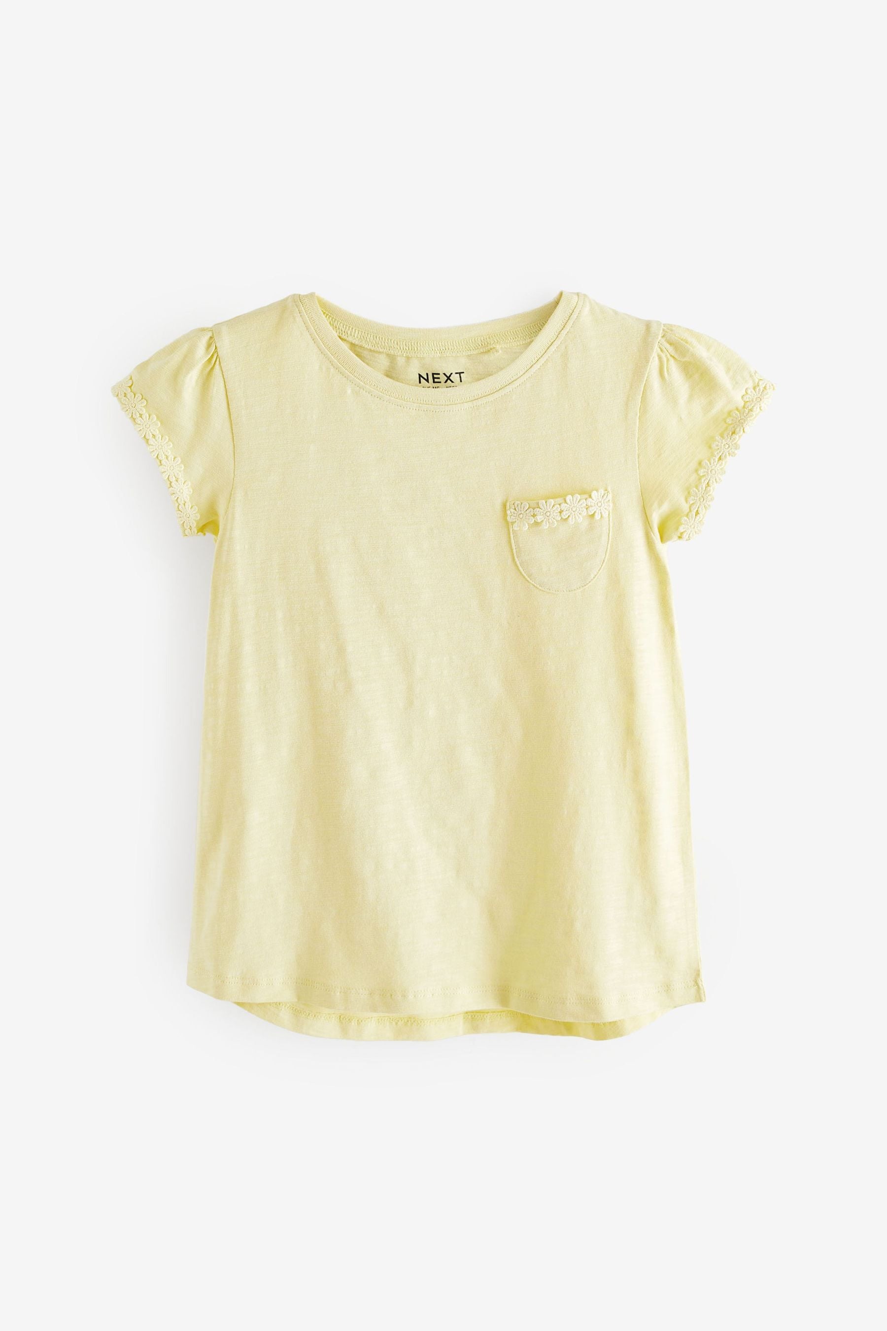 Yellow Daisy Pocket T-Shirt (1.5-16yrs)