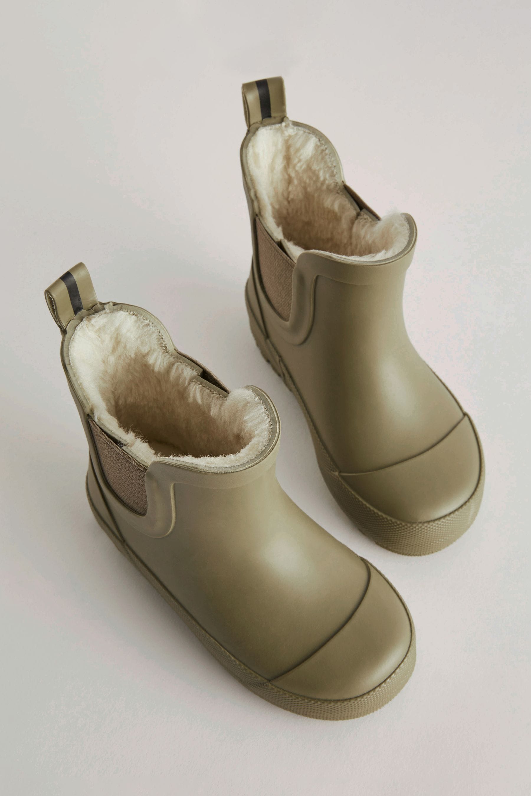 Neutral Warm Lined Ankle Wellies