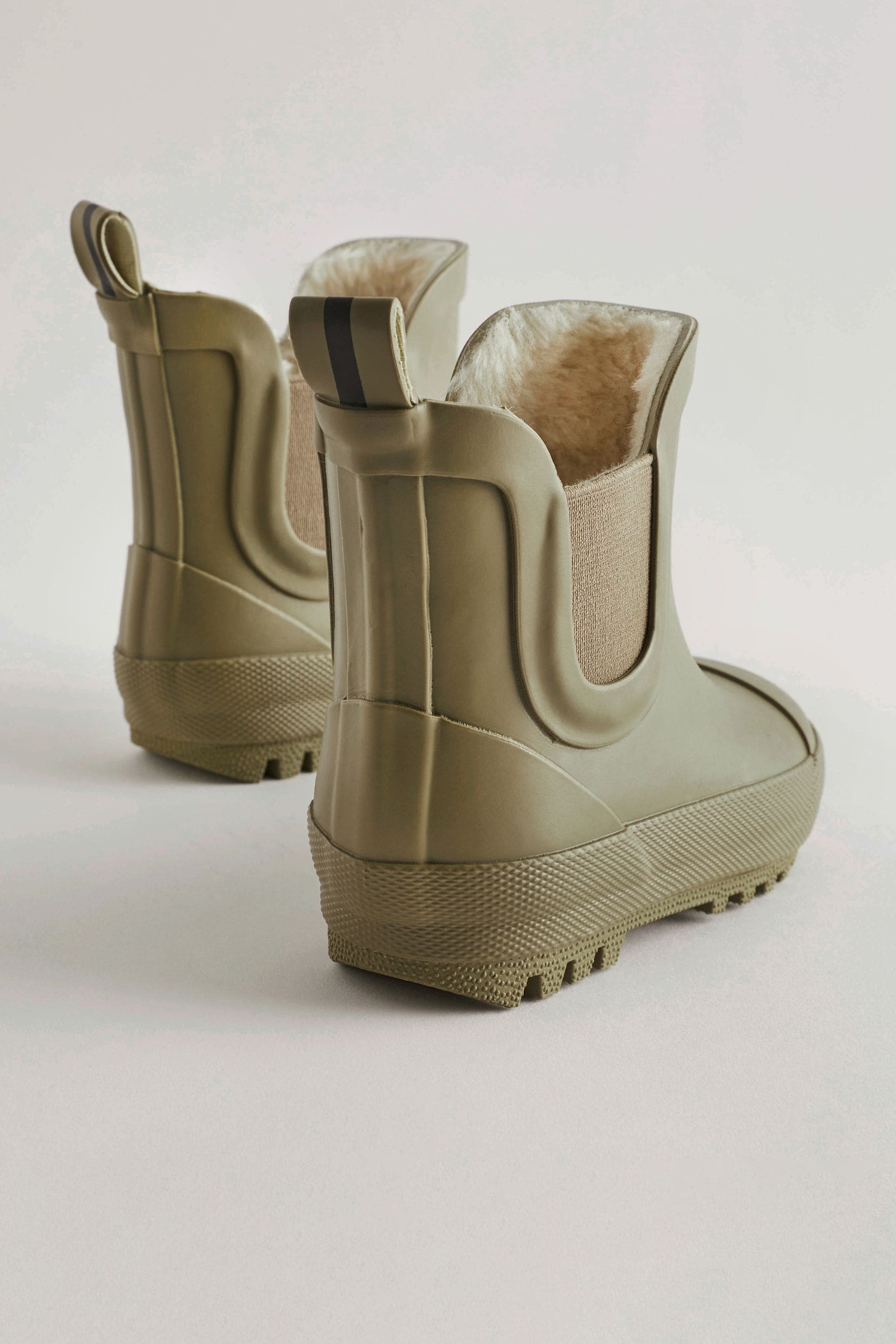 Neutral Warm Lined Ankle Wellies