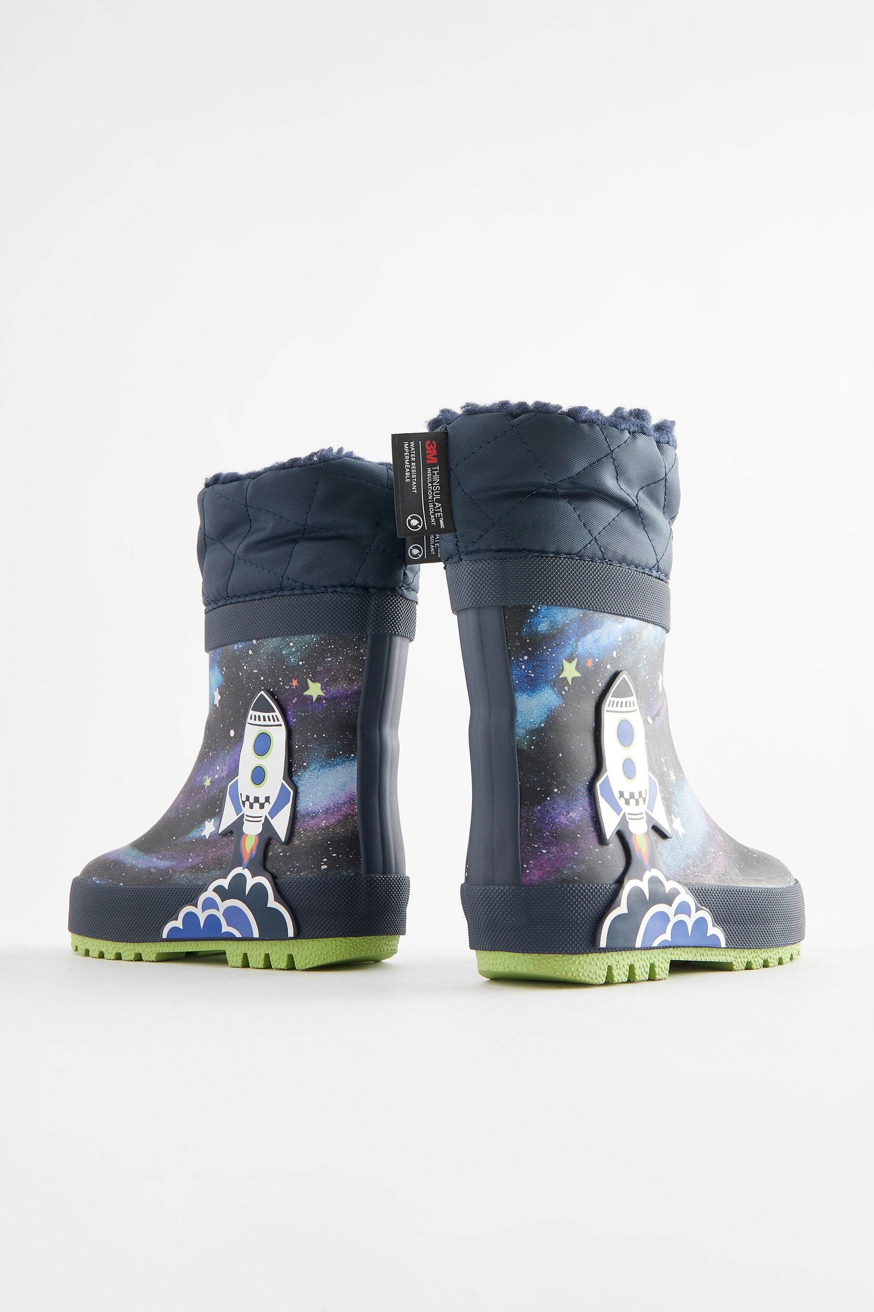 Black Rocket Cuff Wellies