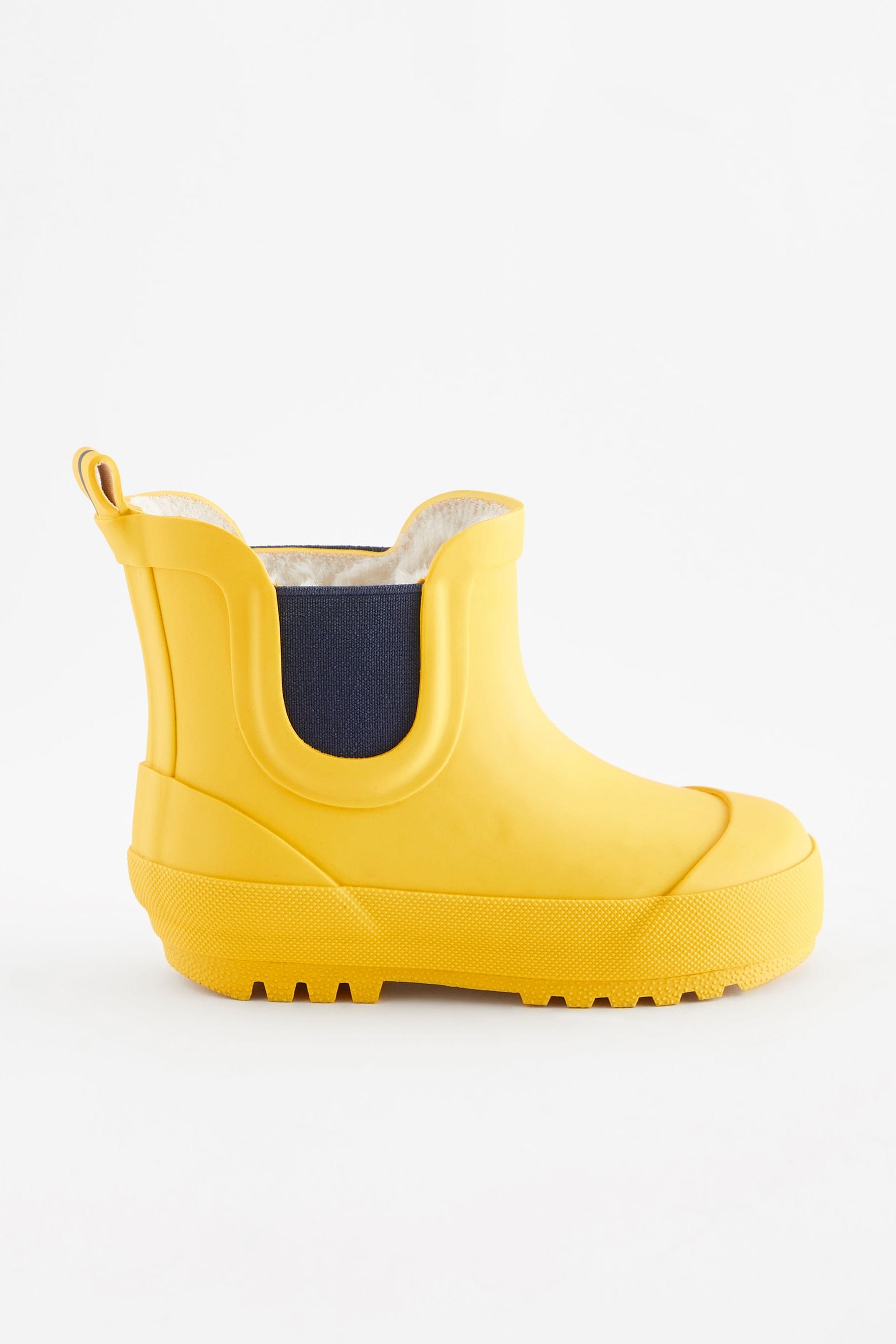 Yellow Warm Lined Ankle Wellies