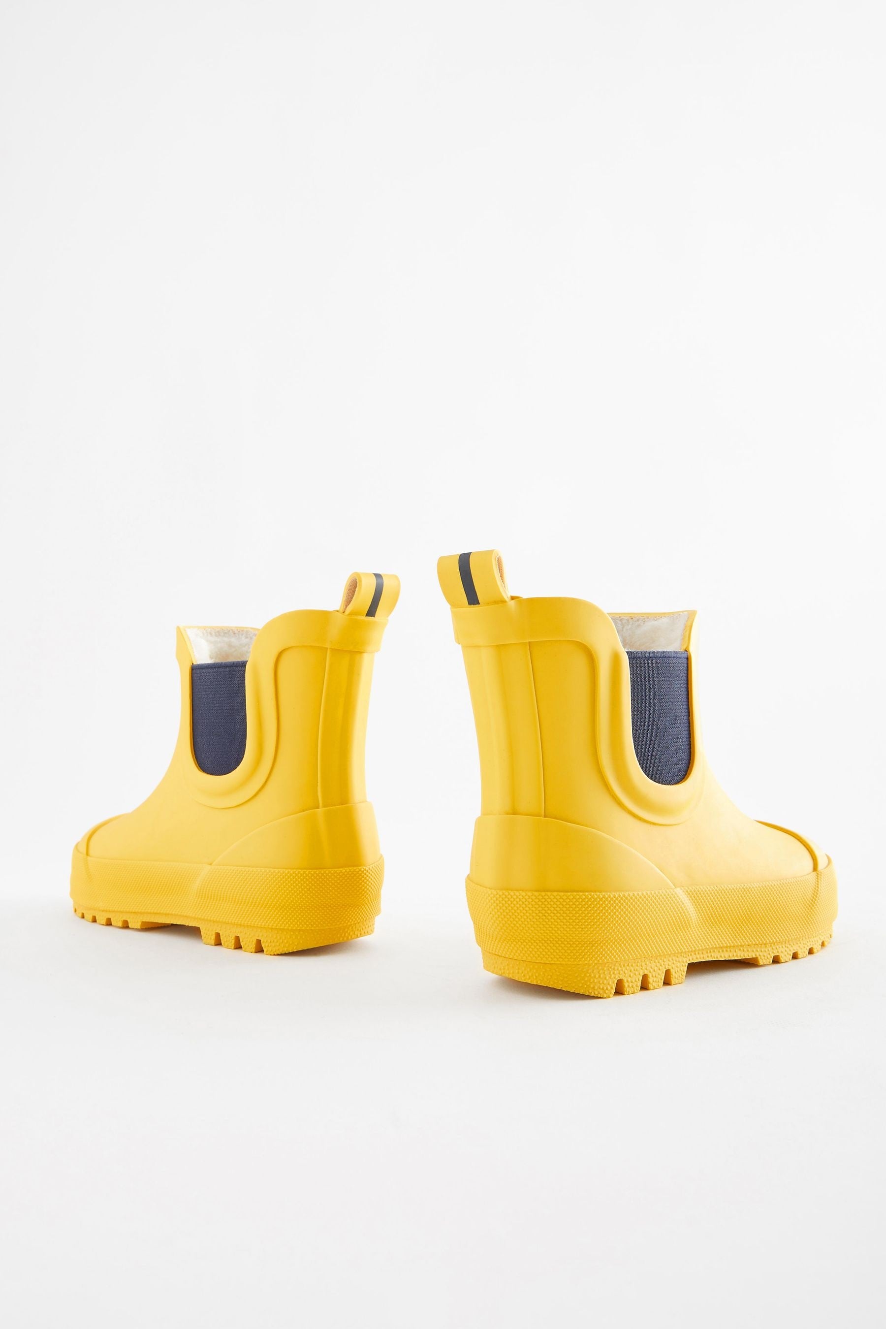 Yellow Warm Lined Ankle Wellies