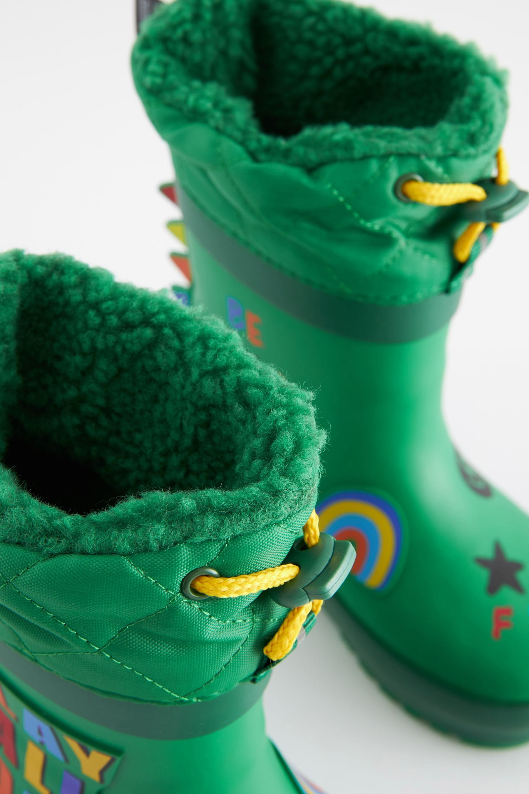 Green Play All Day Cuff Wellies