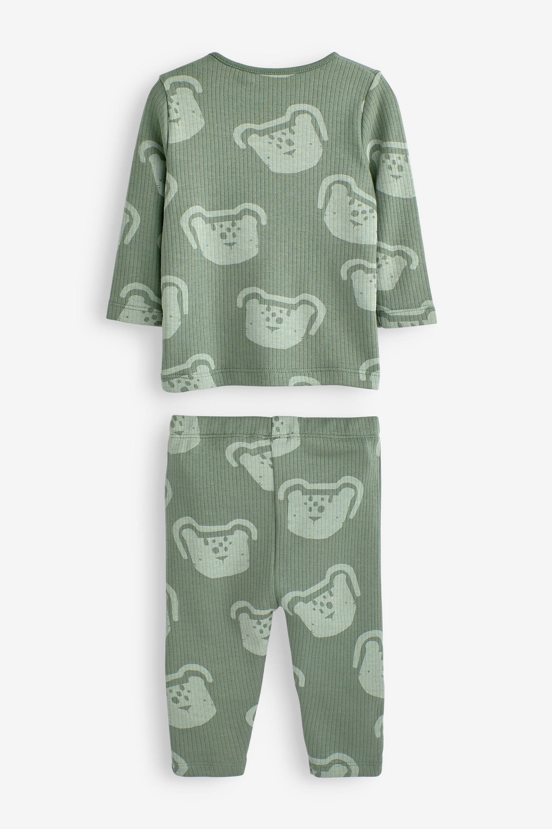 Green 2 Piece Baby T-Shirt And Leggings Set