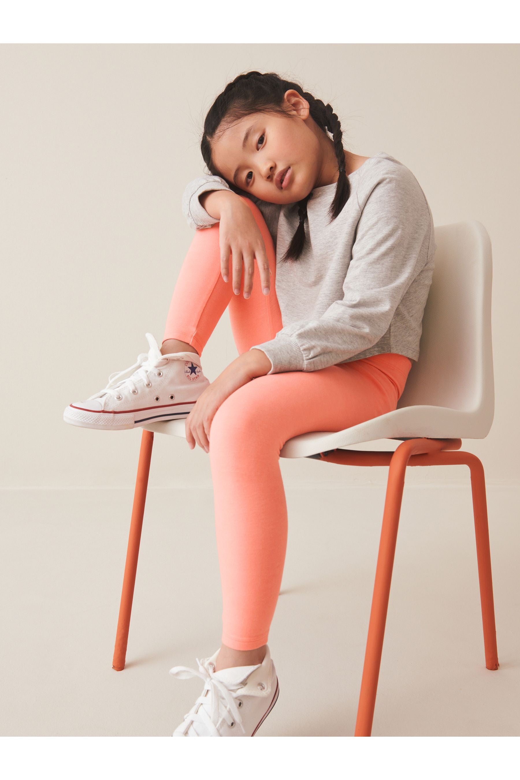 Orange Apricot Leggings (3-16yrs)