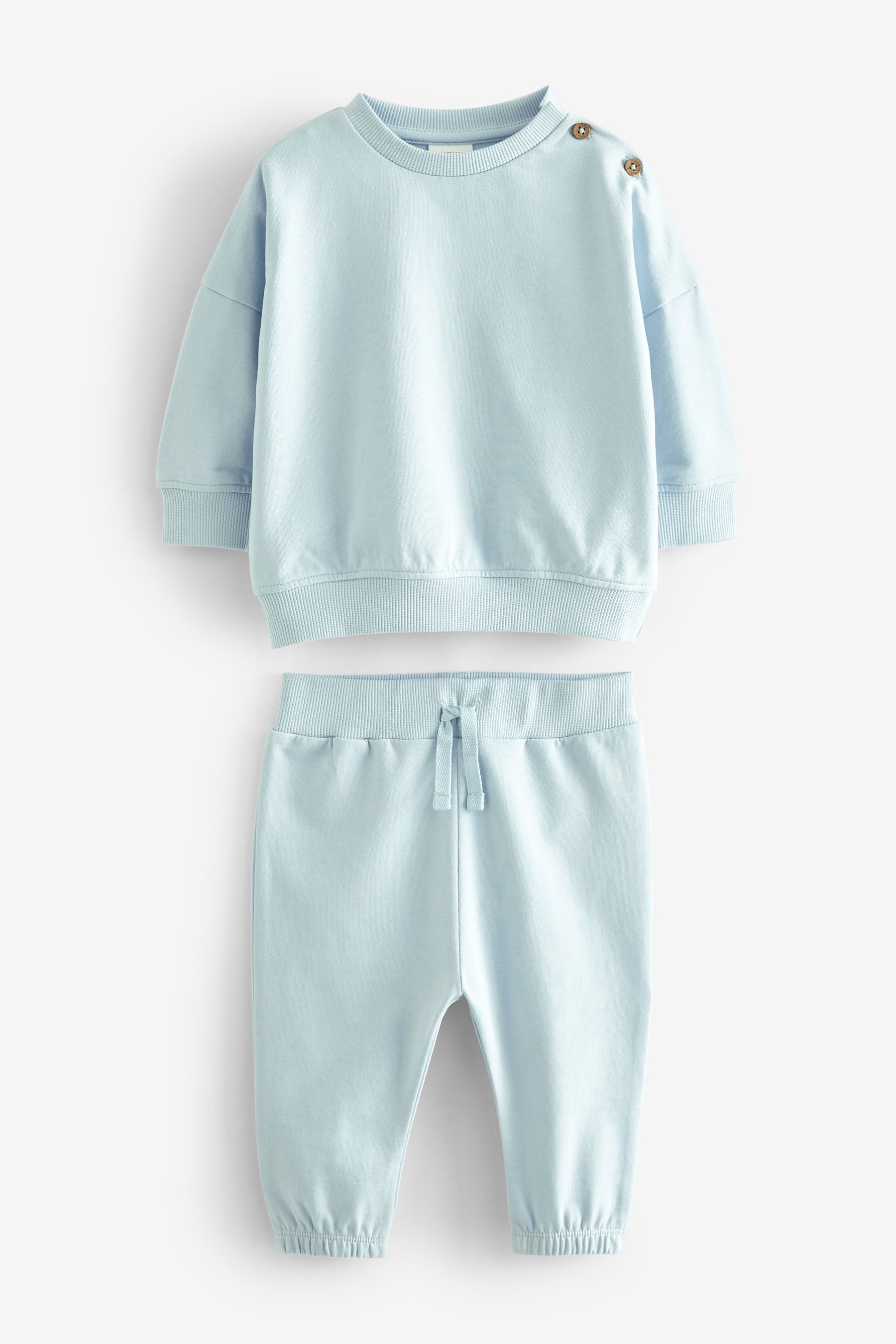 Blue 2 Piece Baby Sweatshirt And Joggers Set