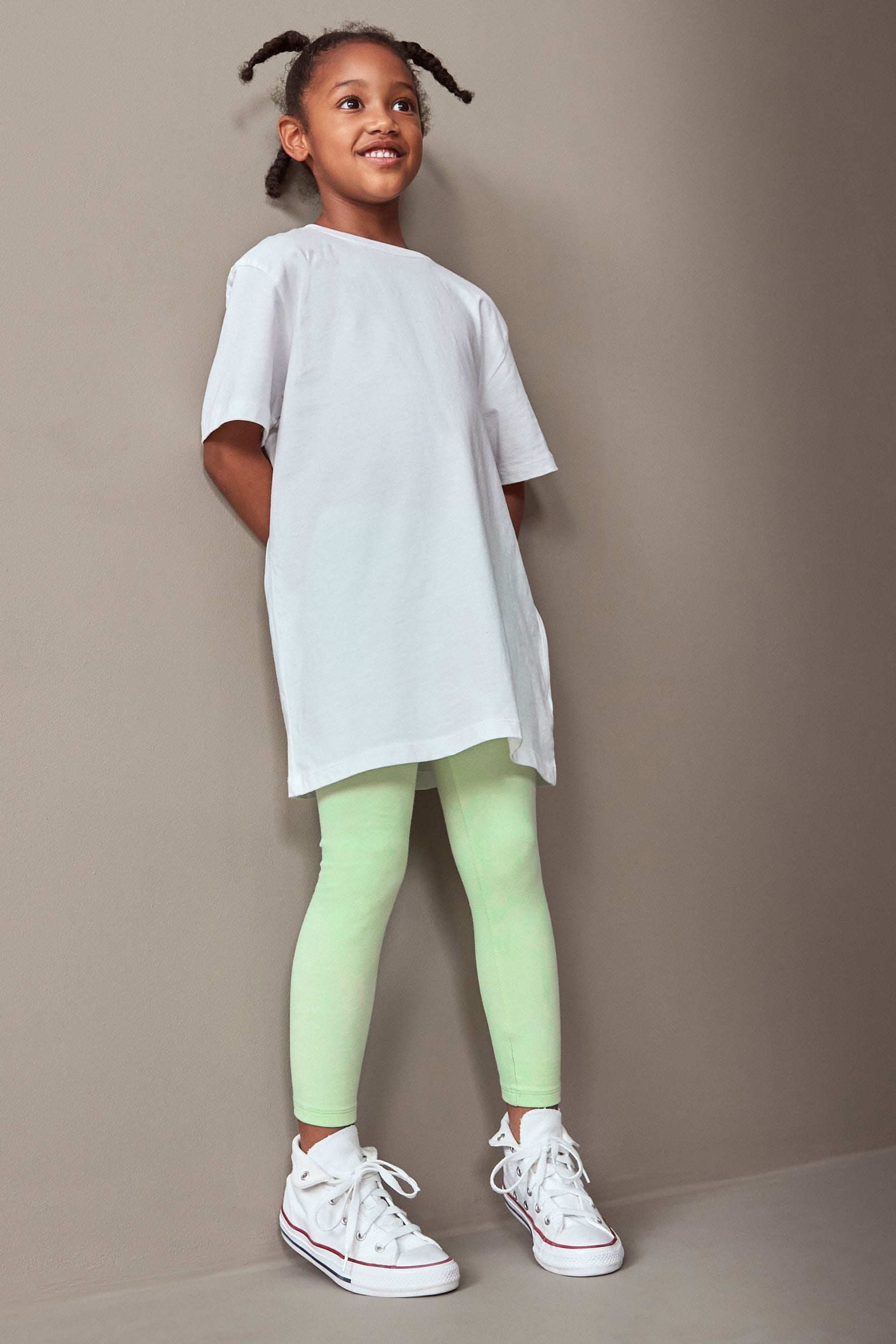 Green Lime Leggings (3-16yrs)