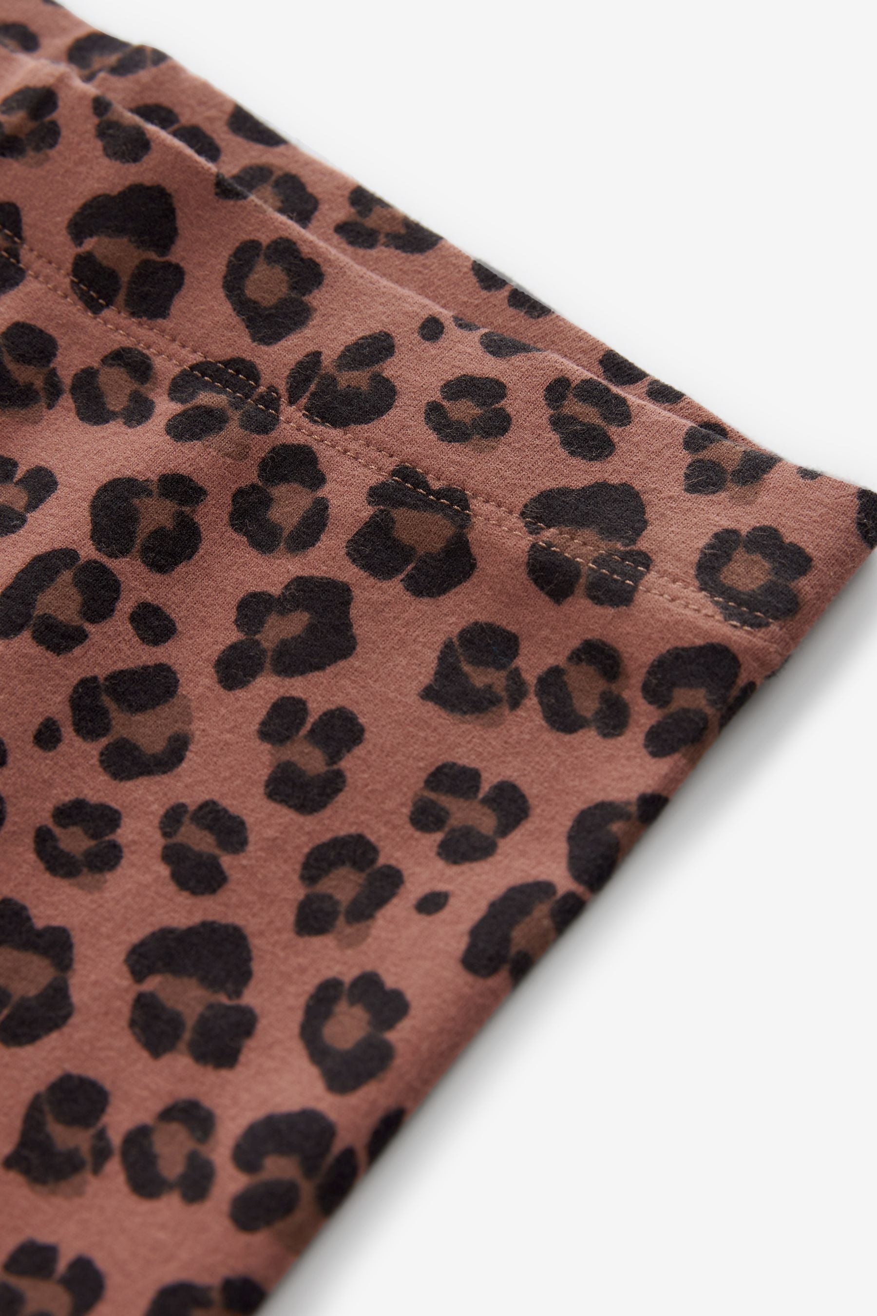 Chocolate Brown Animal Print Leggings (3-16yrs)