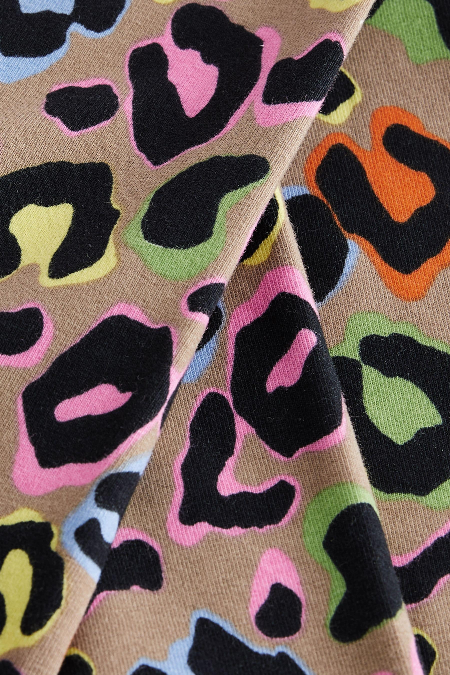 Neutral Bright Animal Print Leggings (3-16yrs)