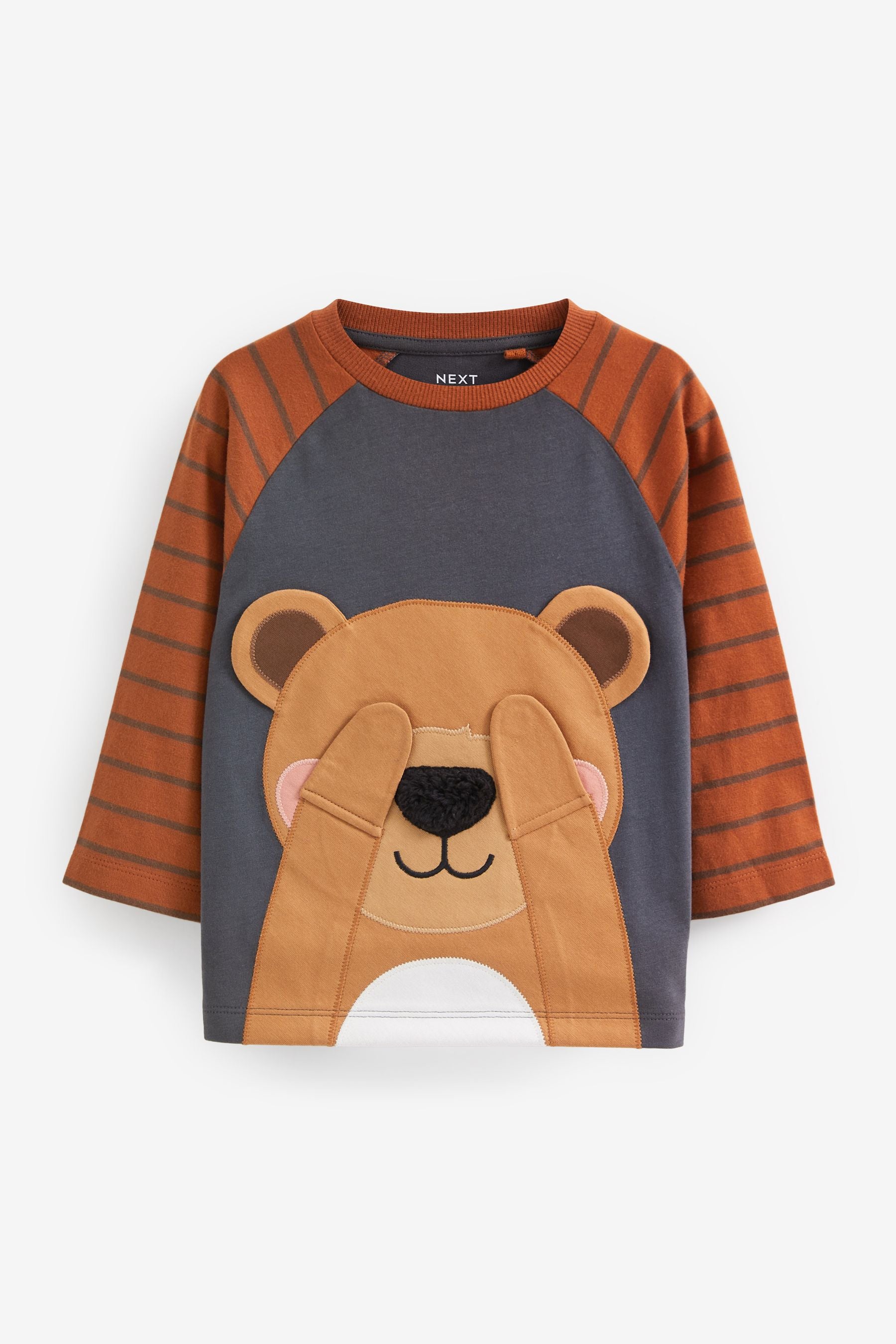 Brown Bear Peekaboo Long Sleeve T-Shirt (3mths-7yrs)