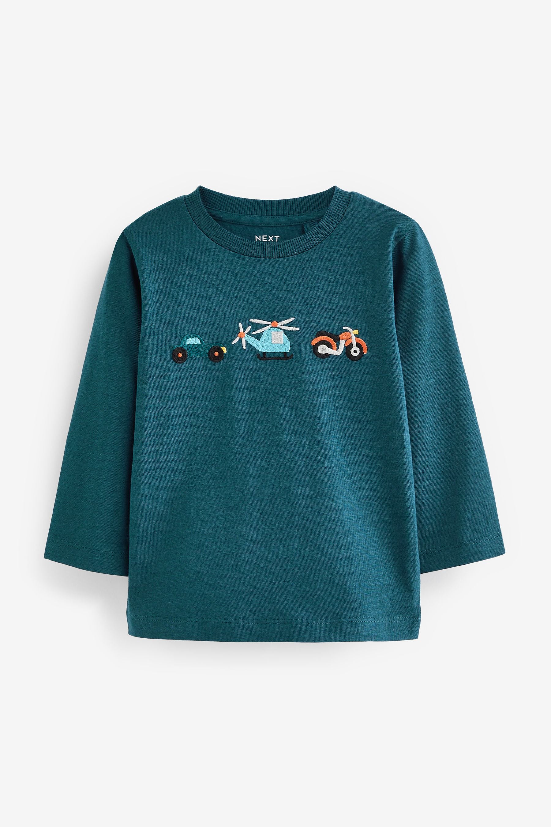 Blue Transport Long Sleeve Character T-Shirt (3mths-7yrs)