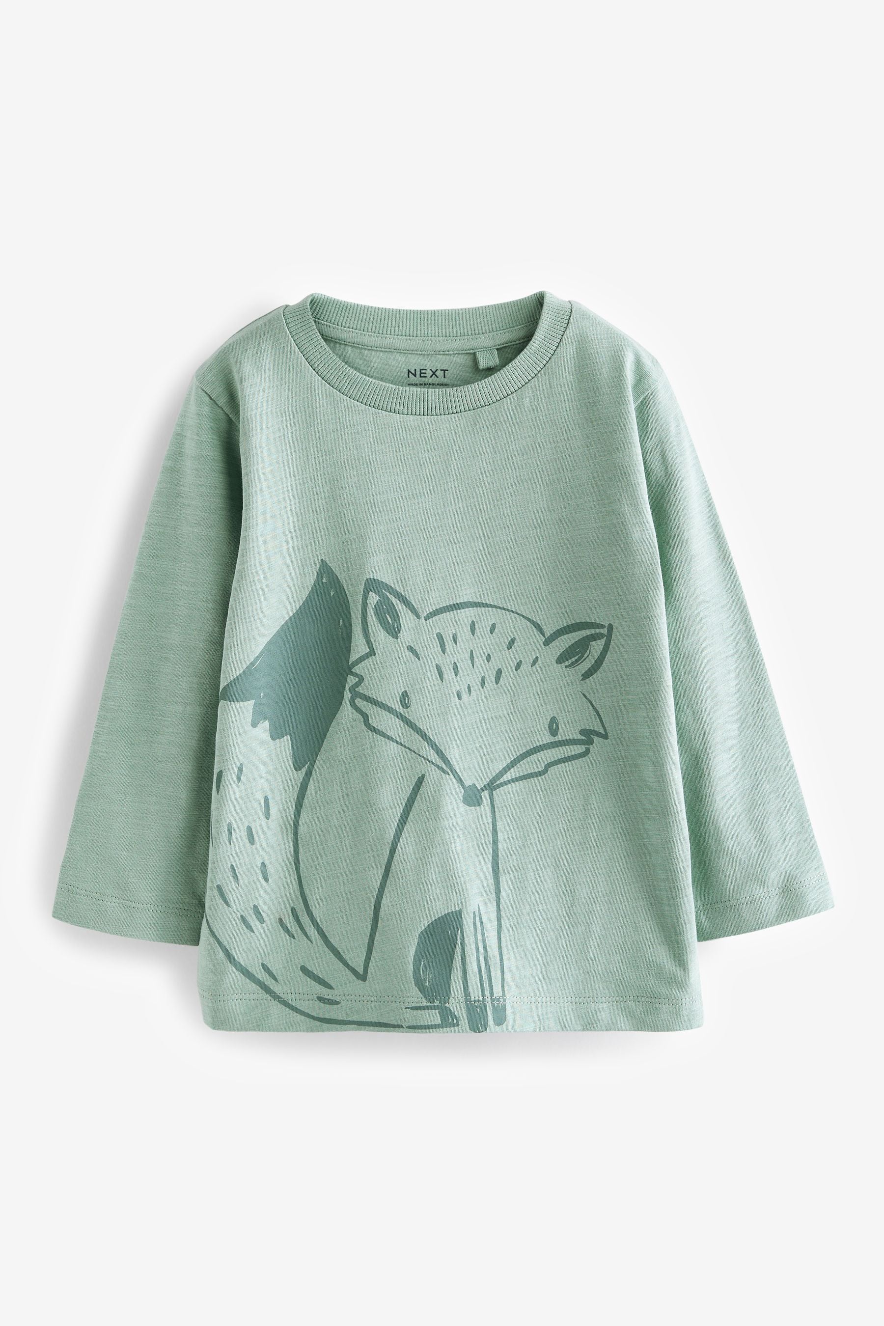 Mineral Fox Long Sleeve Character T-Shirt (3mths-7yrs)