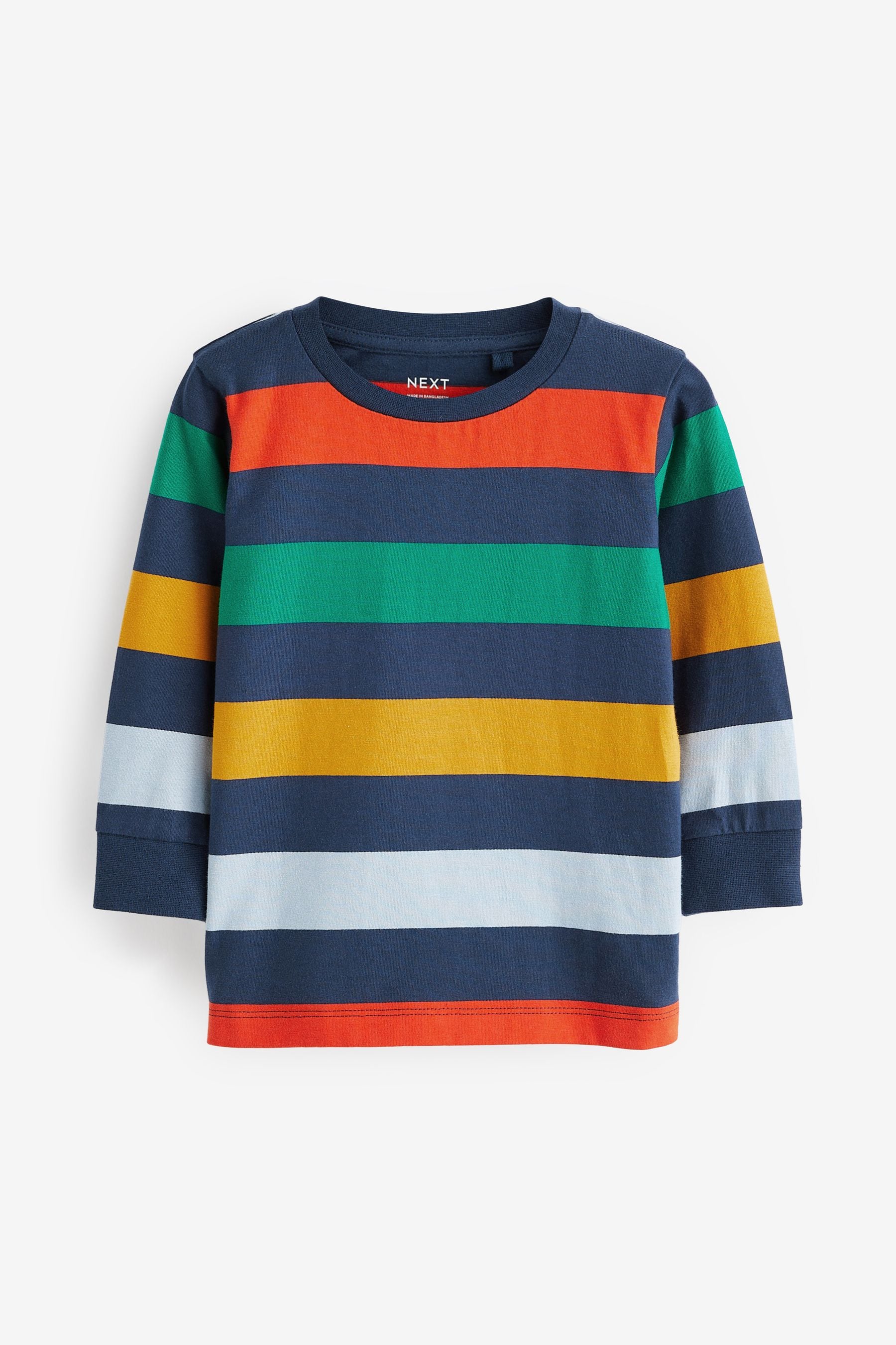 Multicolour Stripe Long Sleeve T-Shirt (3mths-7yrs)