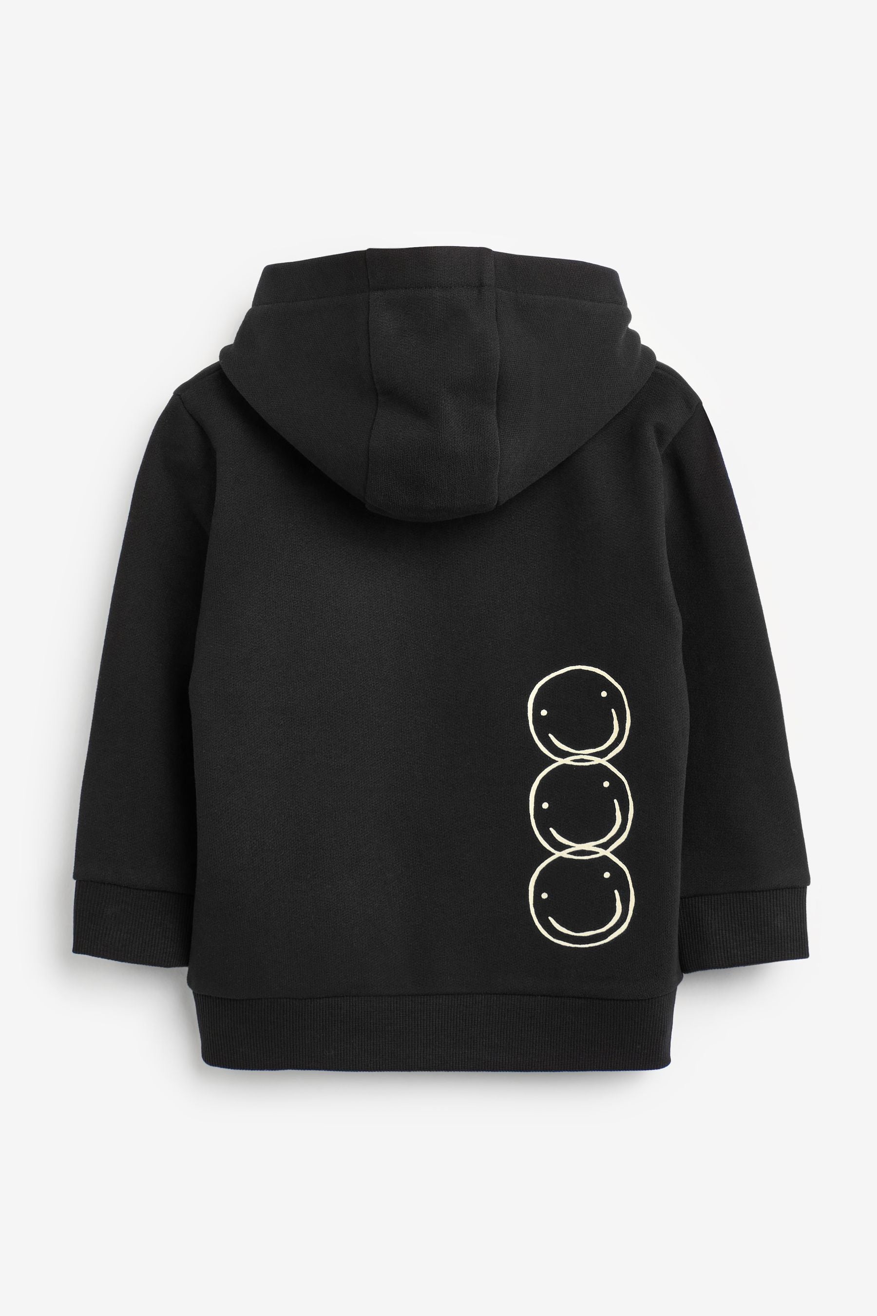 Black Slogan Hoodie (3mths-7yrs)