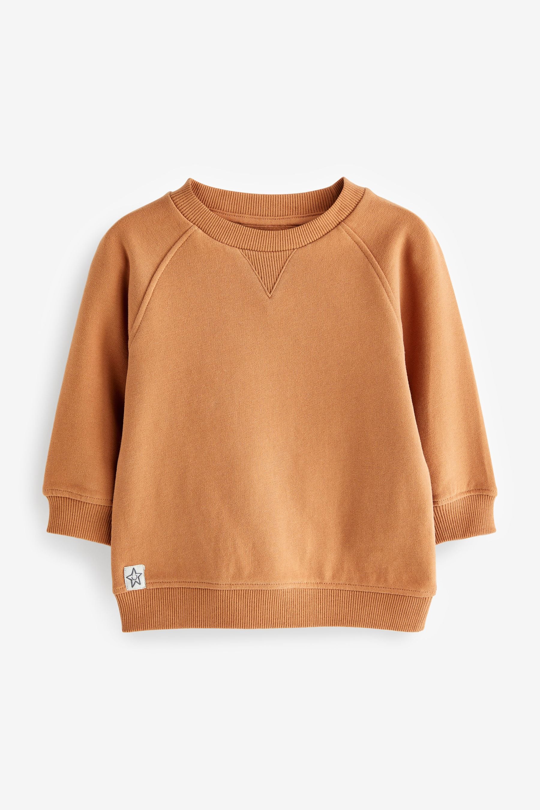 Tan Brown Oversized Soft Touch Jersey (3mths-7yrs)