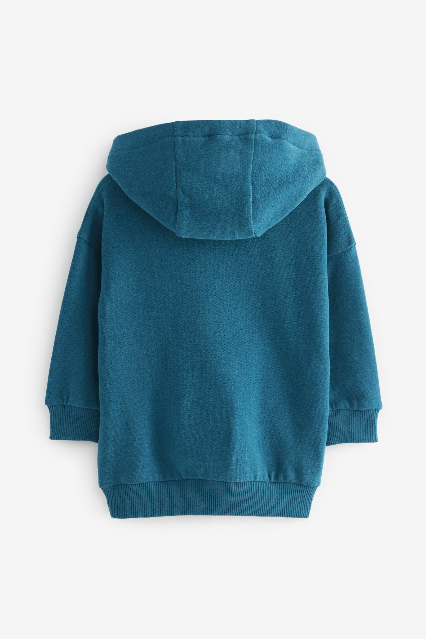 Teal Blue Soft Touch Jersey Hoodie (3mths-7yrs)