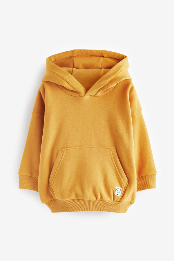 Ochre Yellow Soft Touch Jersey Hoodie (3mths-7yrs)