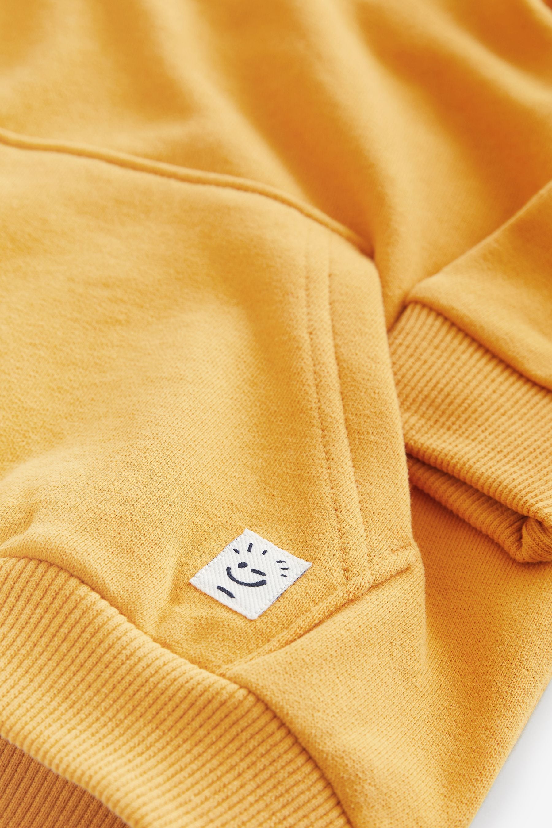 Ochre Yellow Soft Touch Jersey Hoodie (3mths-7yrs)