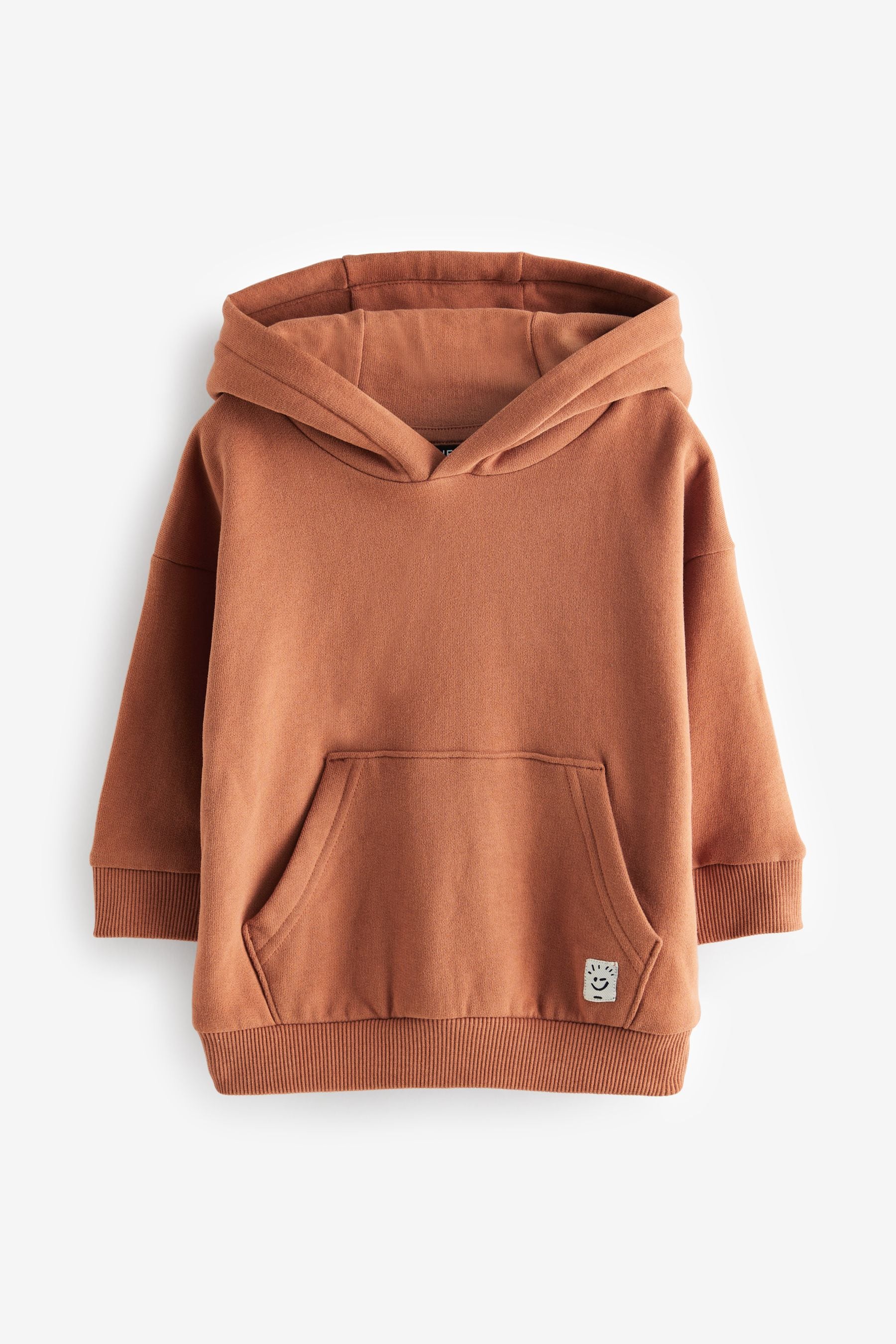 Rust Brown Soft Touch Jersey Hoodie (3mths-7yrs)