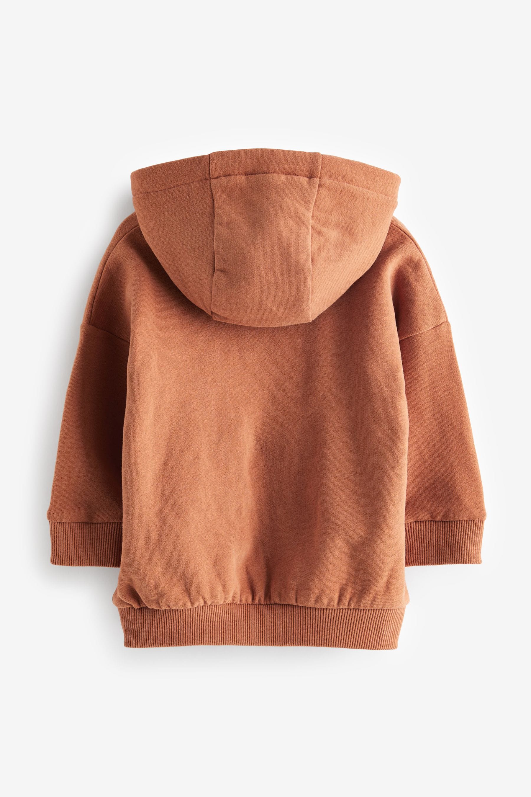 Rust Brown Soft Touch Jersey Hoodie (3mths-7yrs)