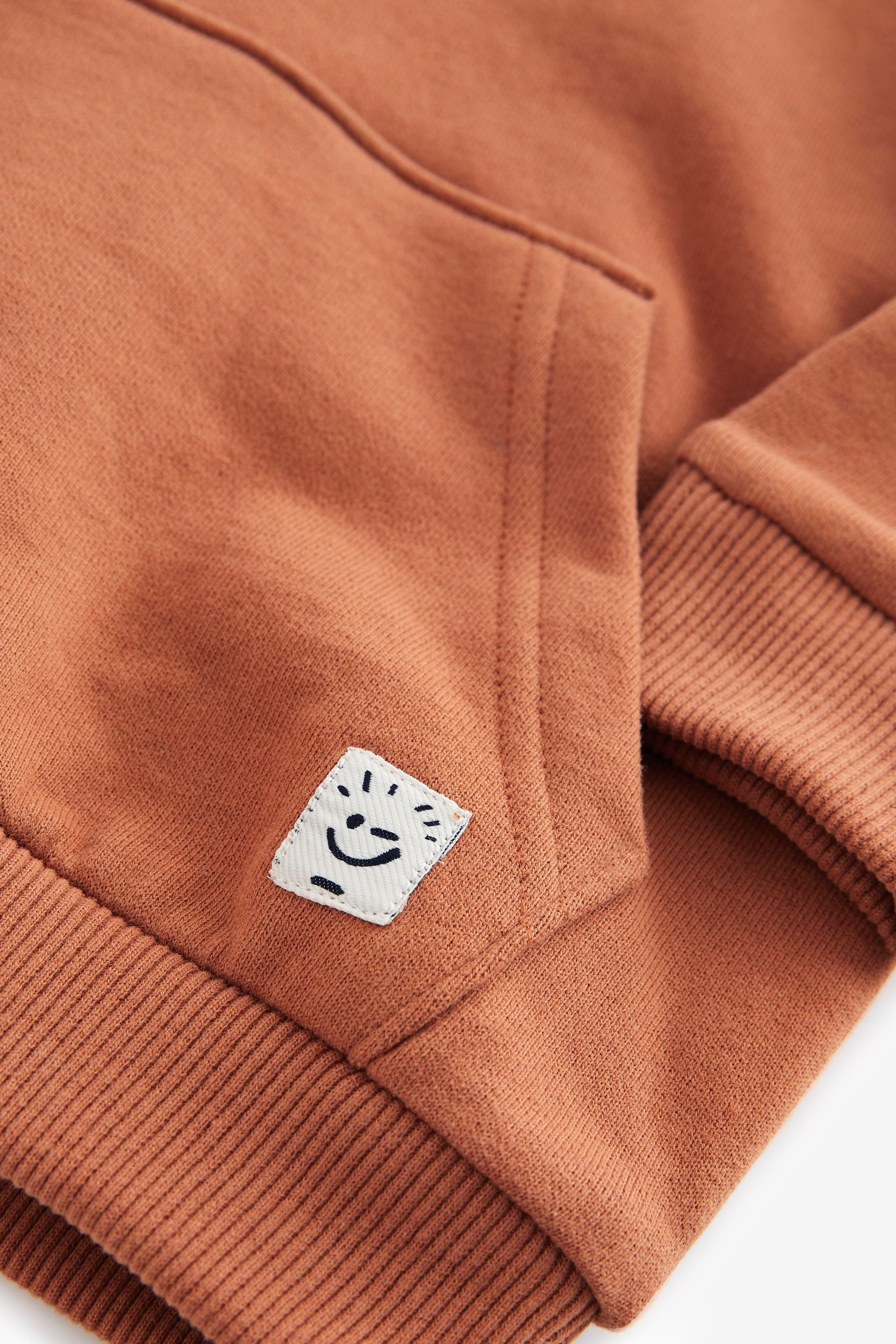 Rust Brown Soft Touch Jersey Hoodie (3mths-7yrs)