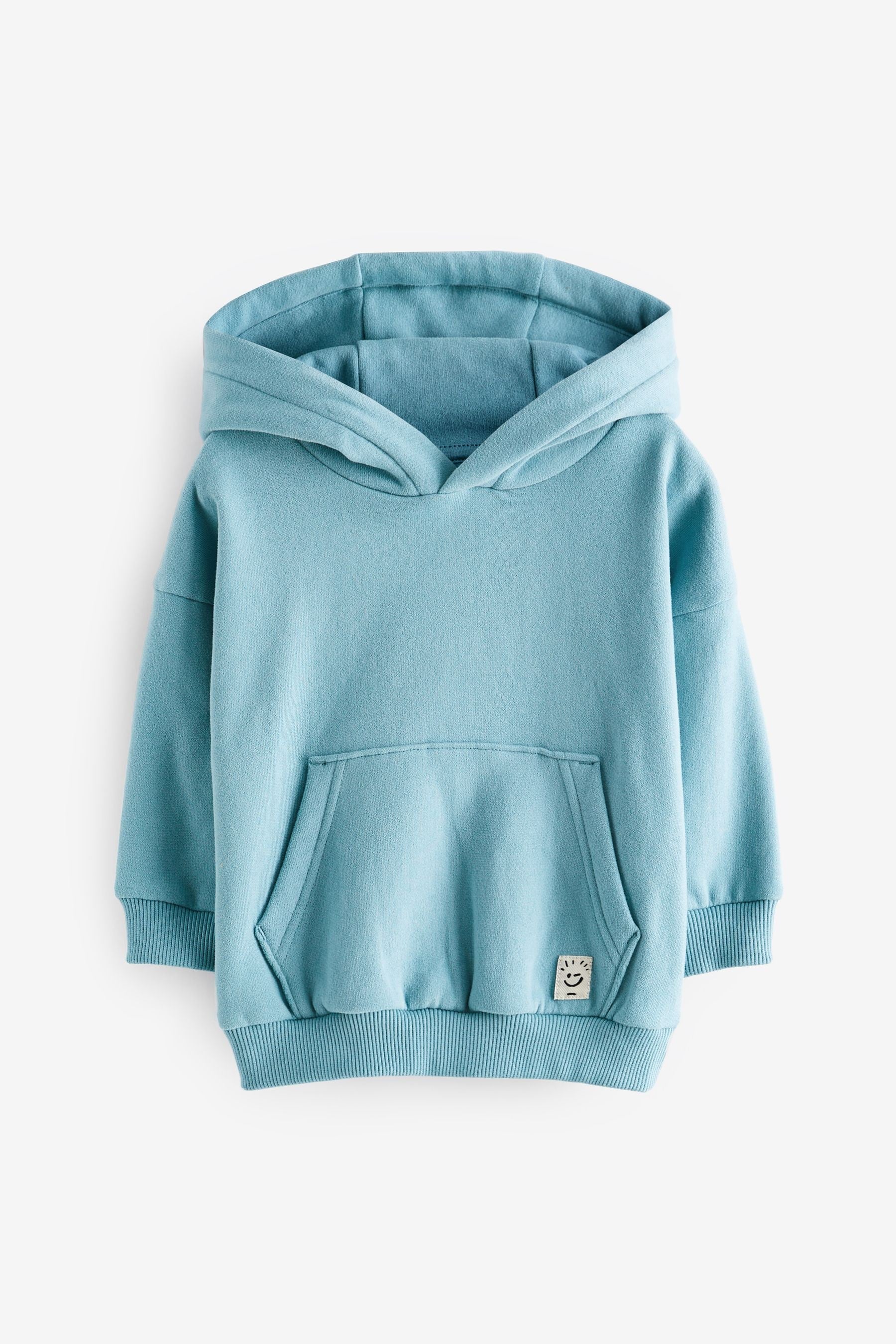 Light Blue Soft Touch Jersey Hoodie (3mths-7yrs)