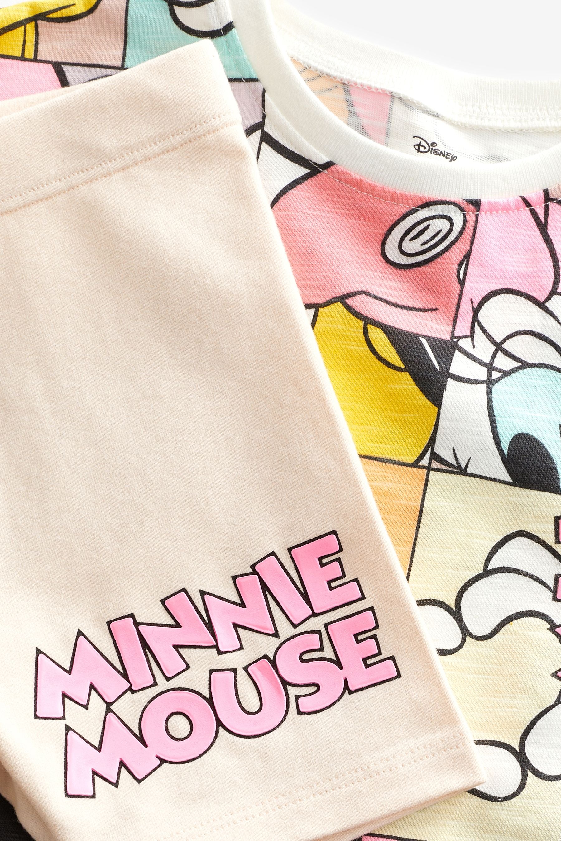 Pink Disney Mickey & Minnie T-Shirt and Cycle Short Set (3mths-7yrs)