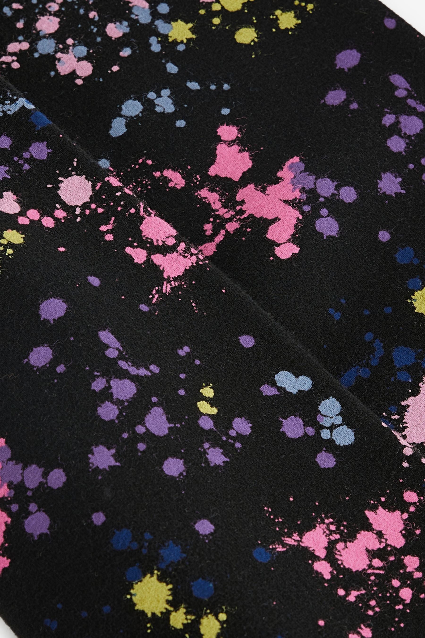 Black/Pink/Blue Splat Printed Leggings (3-16yrs)