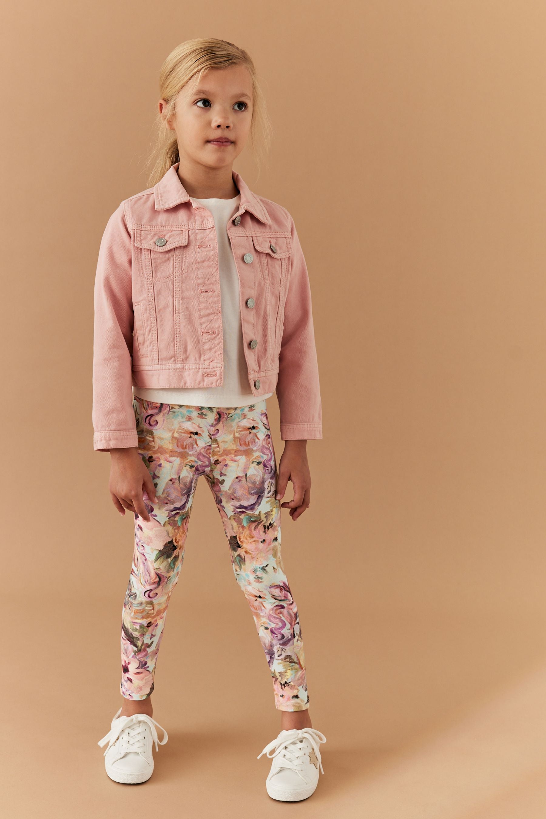 Floral Unicorn Printed Leggings (3-16yrs)