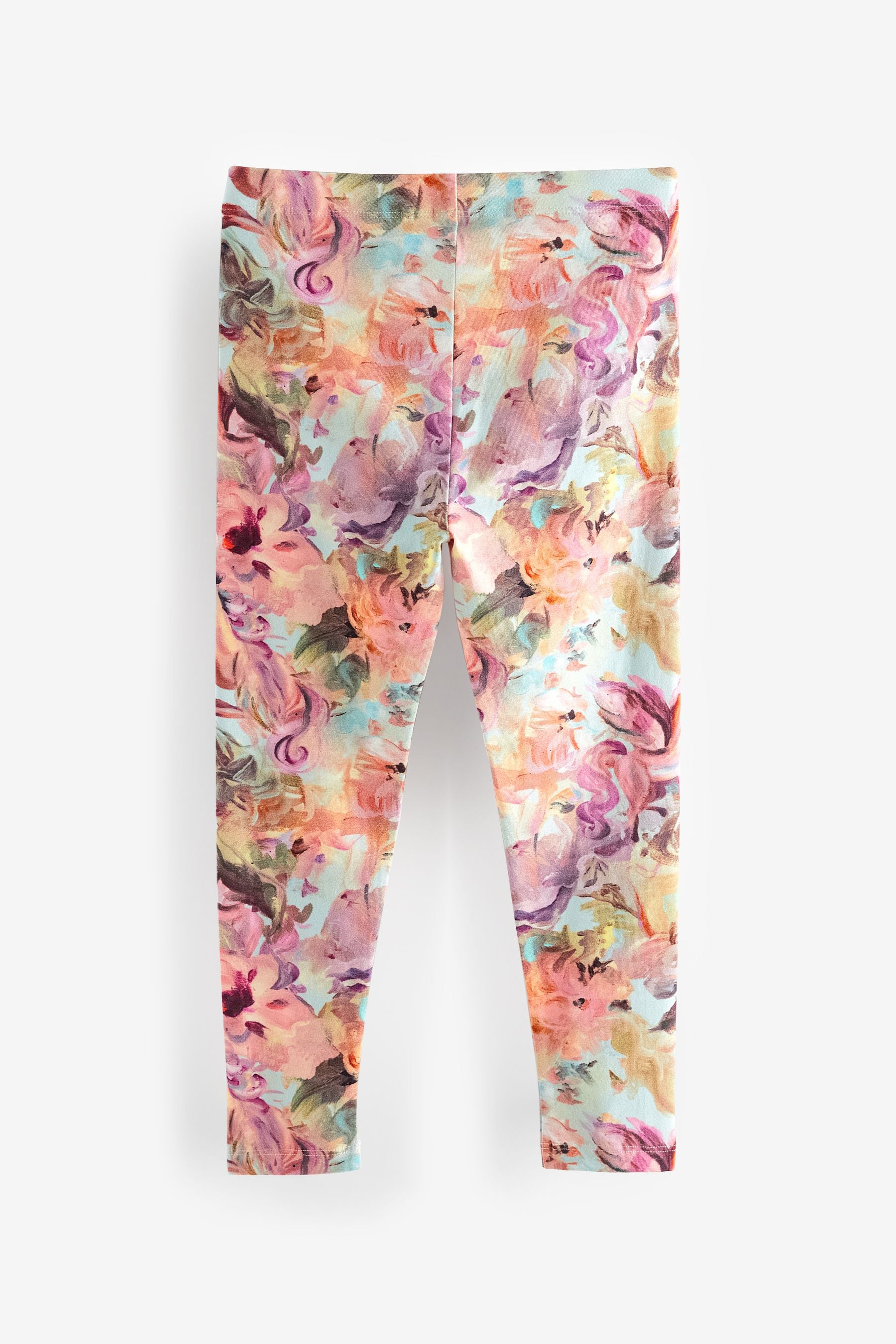 Floral Unicorn Printed Leggings (3-16yrs)