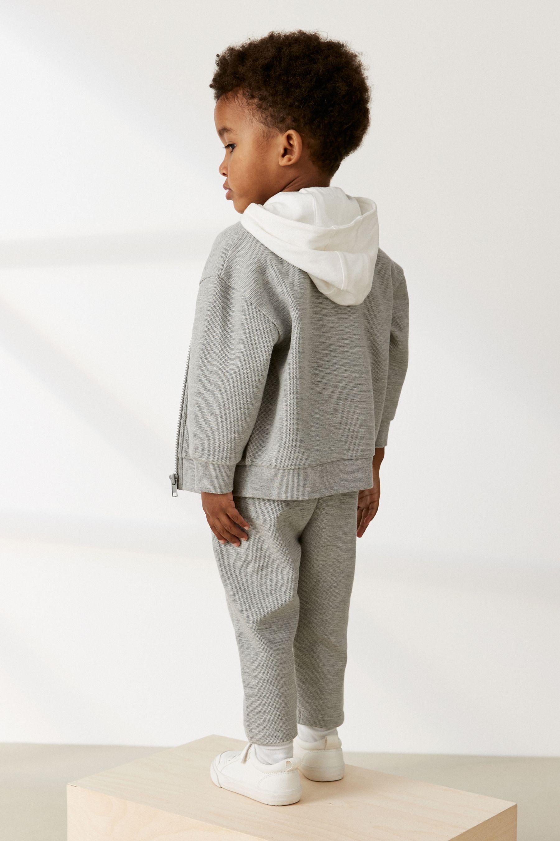 Pale Grey 3 Piece Jersey Bomber and Joggers Set (3mths-7yrs)