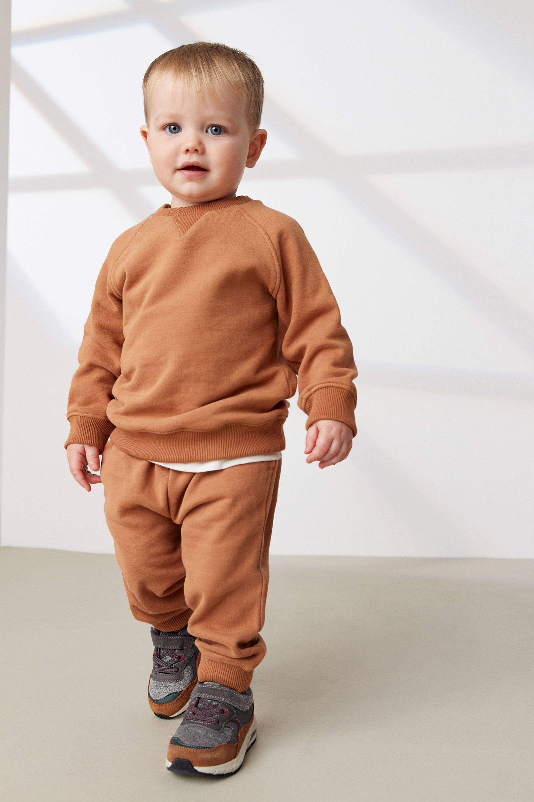 Tan Brown Oversized Soft Touch Jersey (3mths-7yrs)