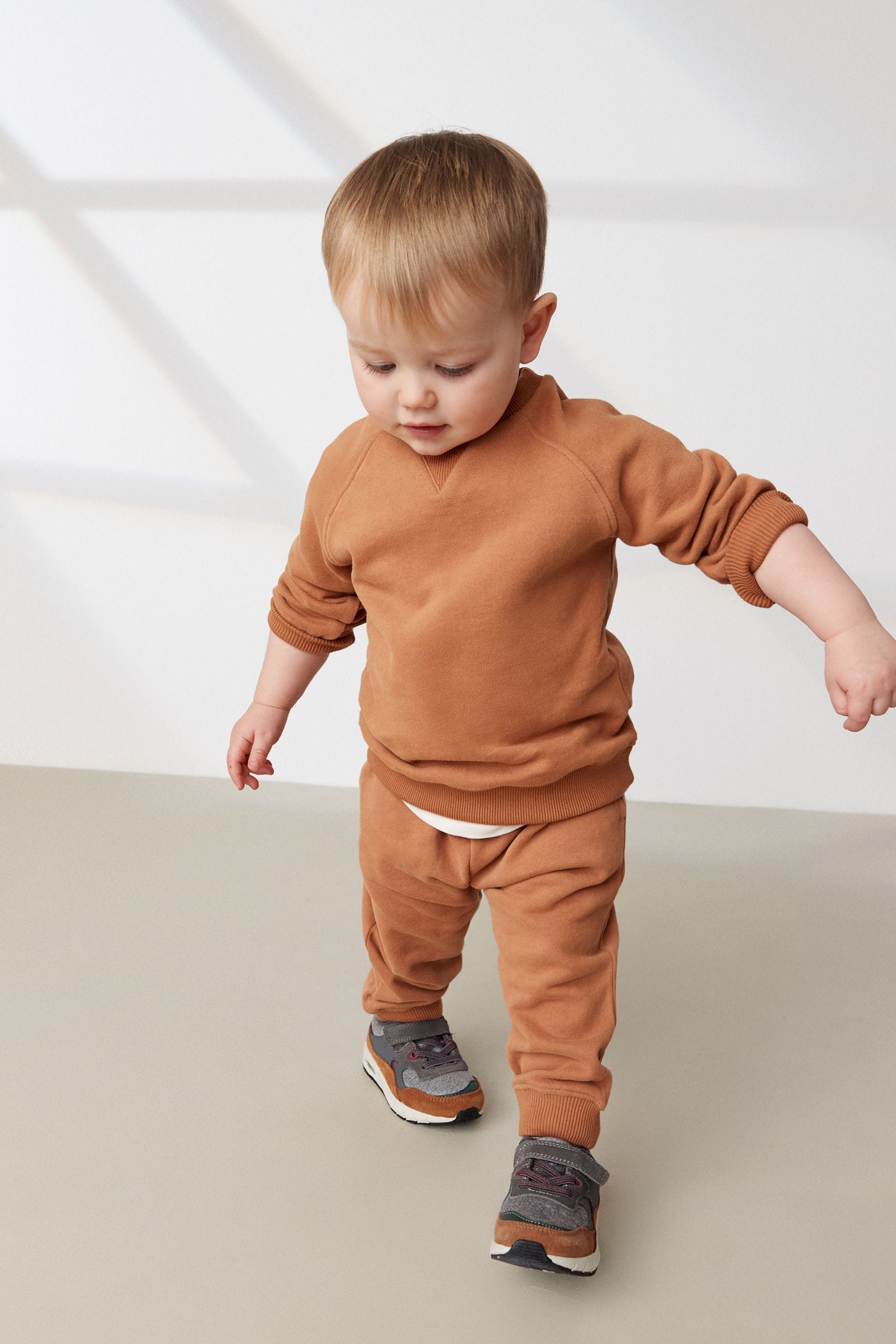 Tan Brown Oversized Soft Touch Jersey (3mths-7yrs)