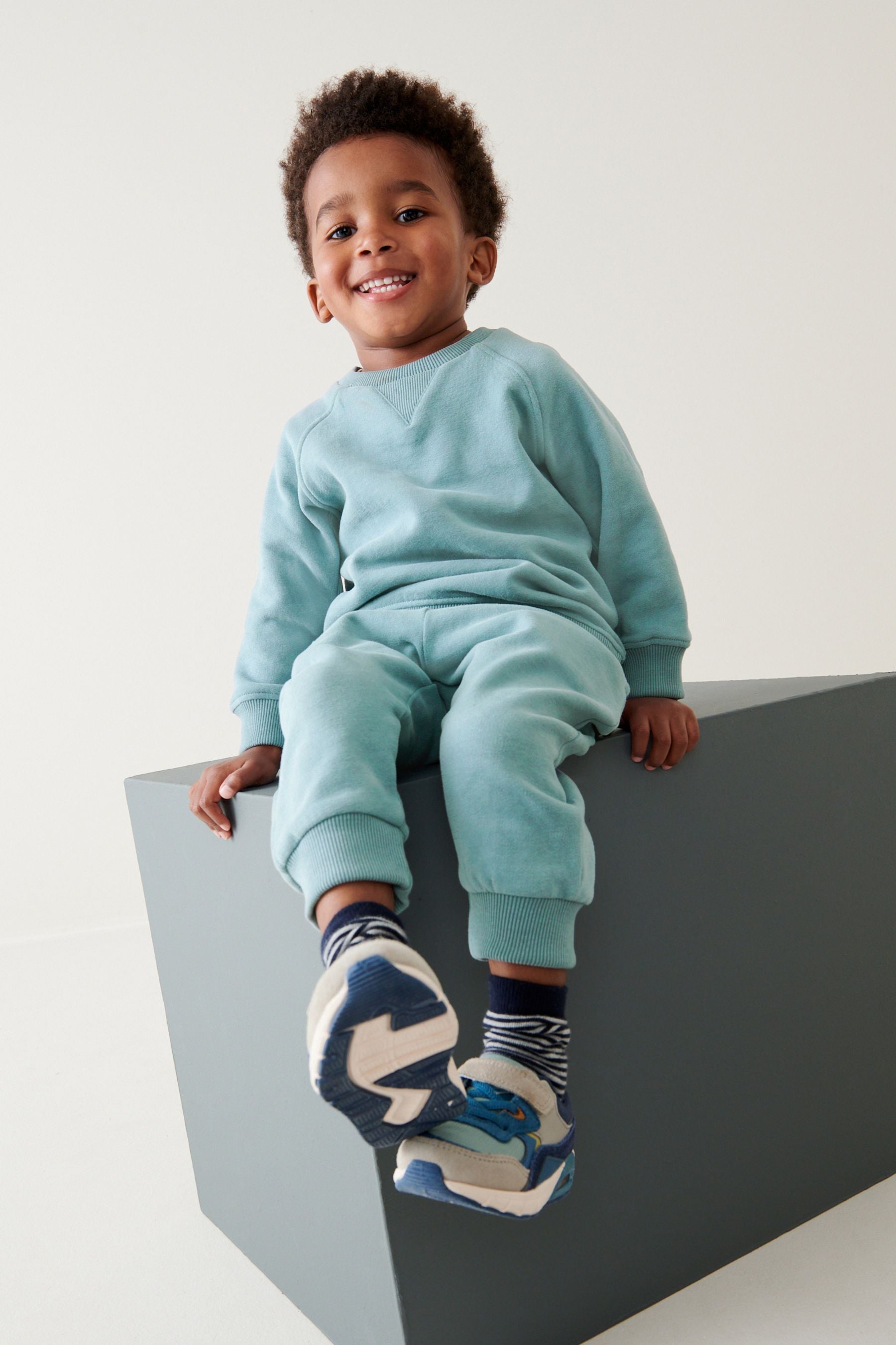 Mineral Blue Oversized Soft Touch Jersey (3mths-7yrs)