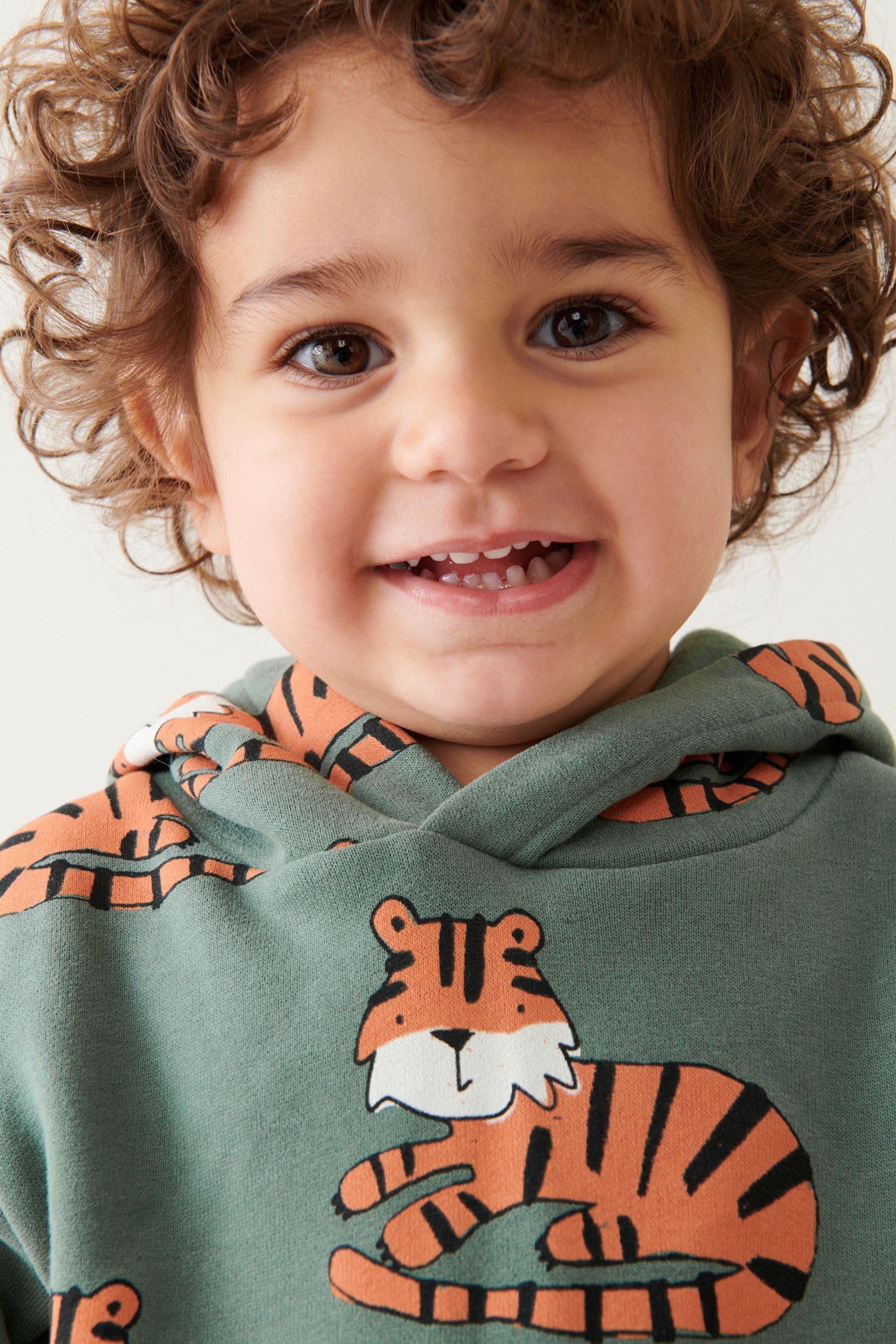 Green Tiger All Over Print Hoodie and Joggers Set (3mths-7yrs)