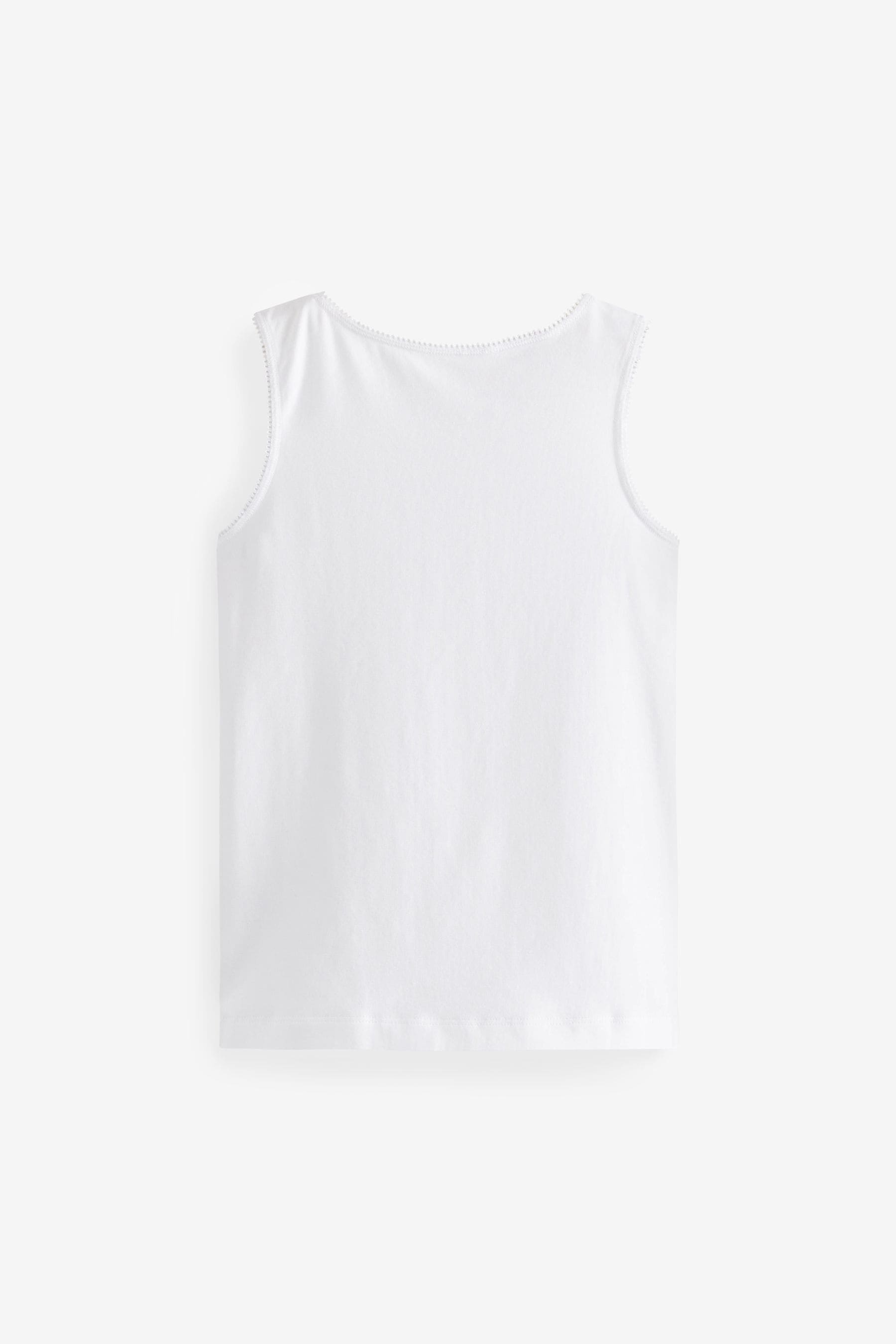 White Cosy 5 Pack Vests (1.5-16yrs)