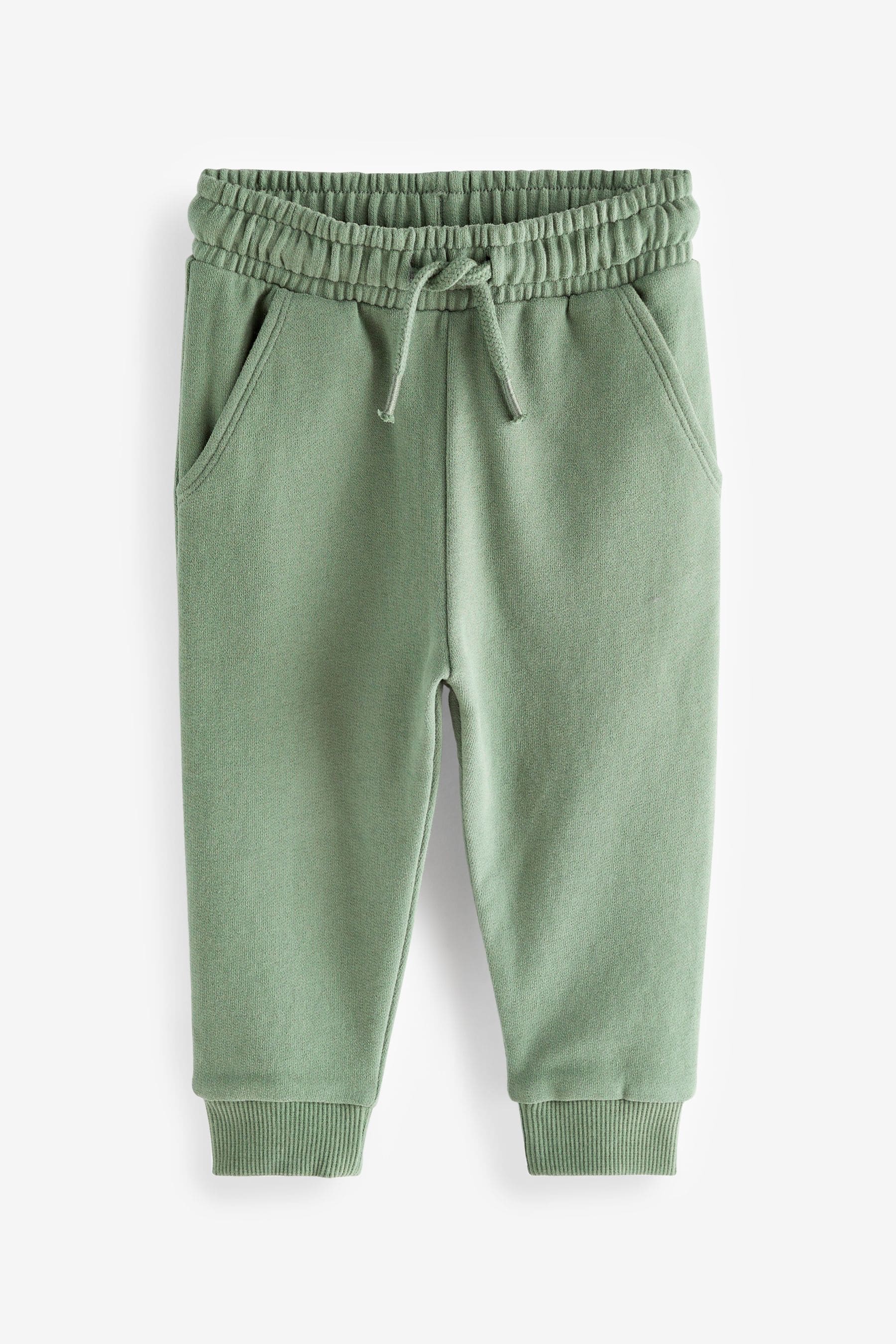 Khaki Green Soft Touch Jersey Joggers (3mths-7yrs)