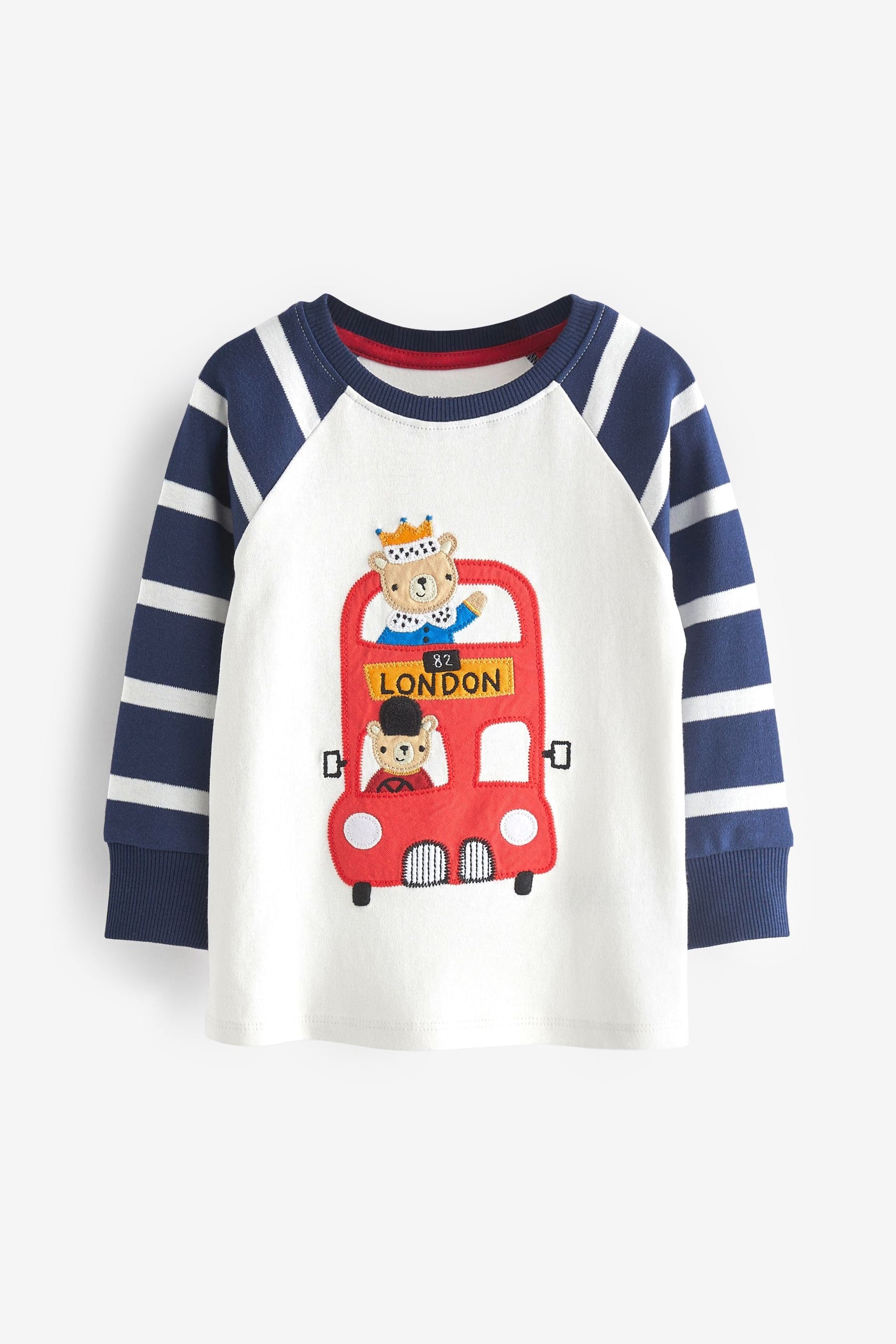 Red/Blue London Bus Snuggle Pyjamas 3 Pack (9mths-8yrs)