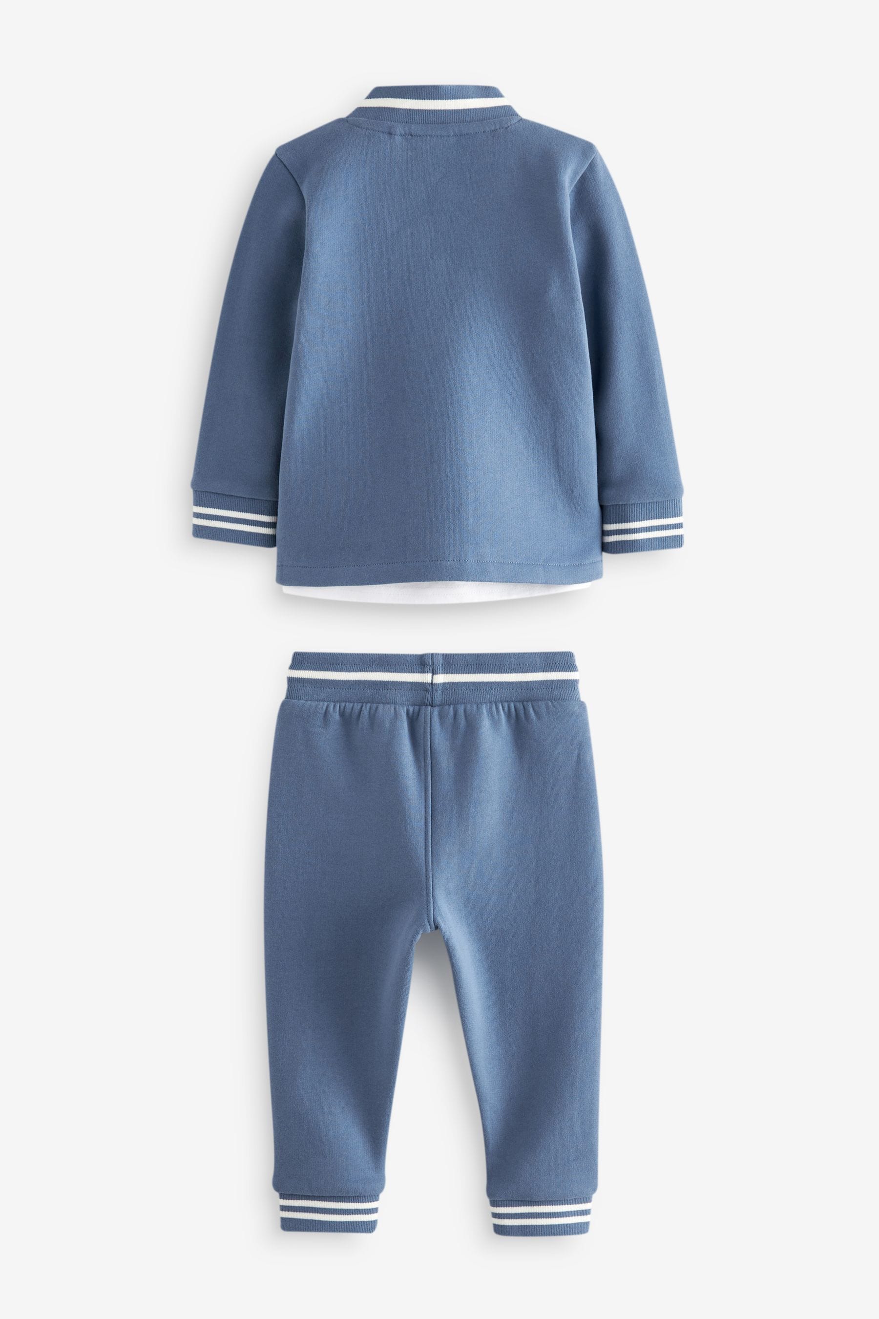 Blue Baker by Ted Baker (0-6yrs) Blue 3 Piece Cardigan Set