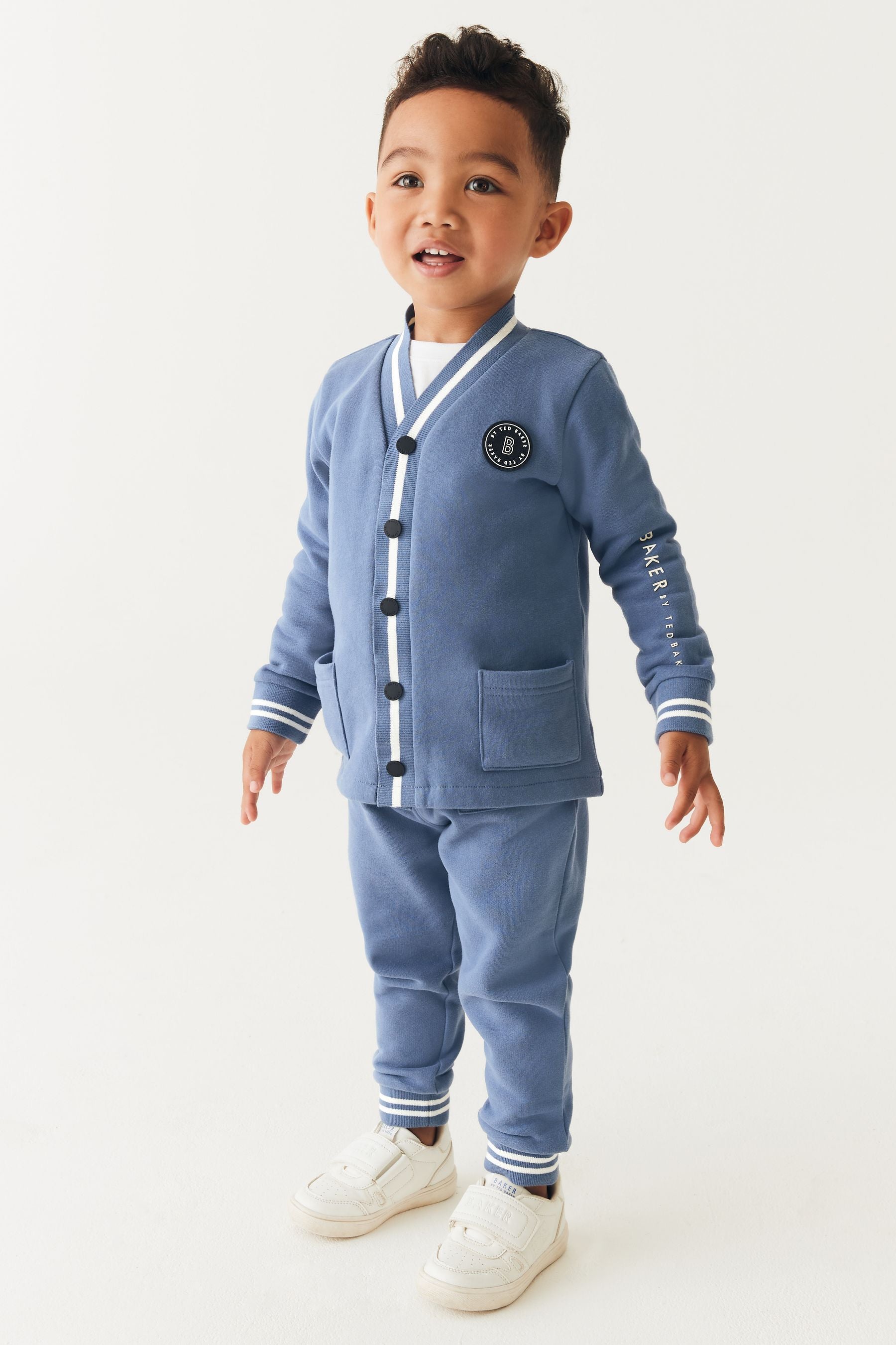 Blue Baker by Ted Baker (0-6yrs) Blue 3 Piece Cardigan Set