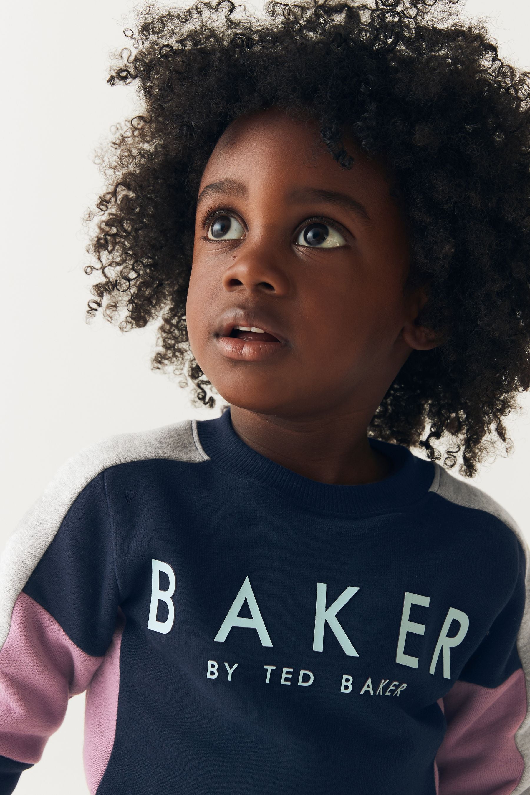 Navy Baker by Ted Baker (0-6yrs) Colourblock Sweater and Jogger Set