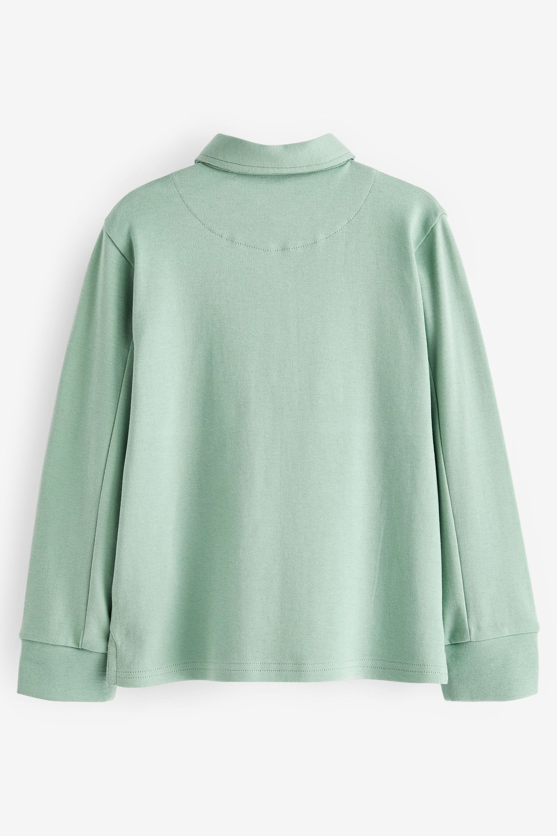 Green Baker by Ted Baker Long Sleeve Panel Polo Shirt