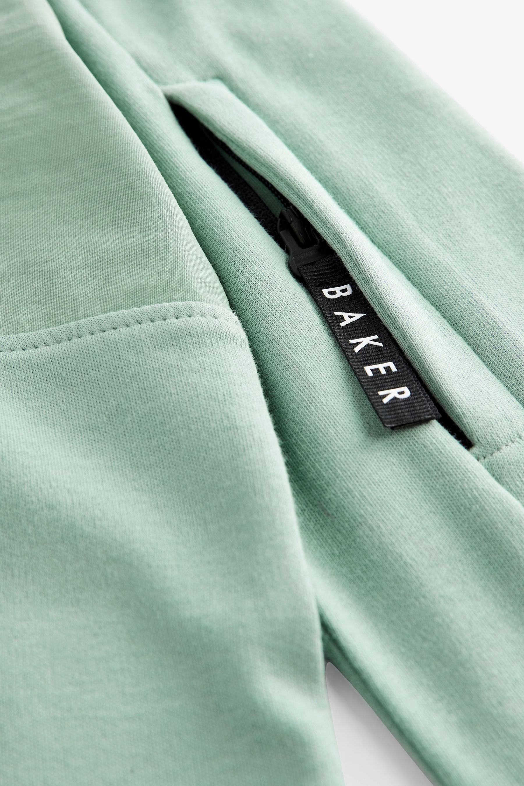 Green Baker by Ted Baker Long Sleeve Panel Polo Shirt