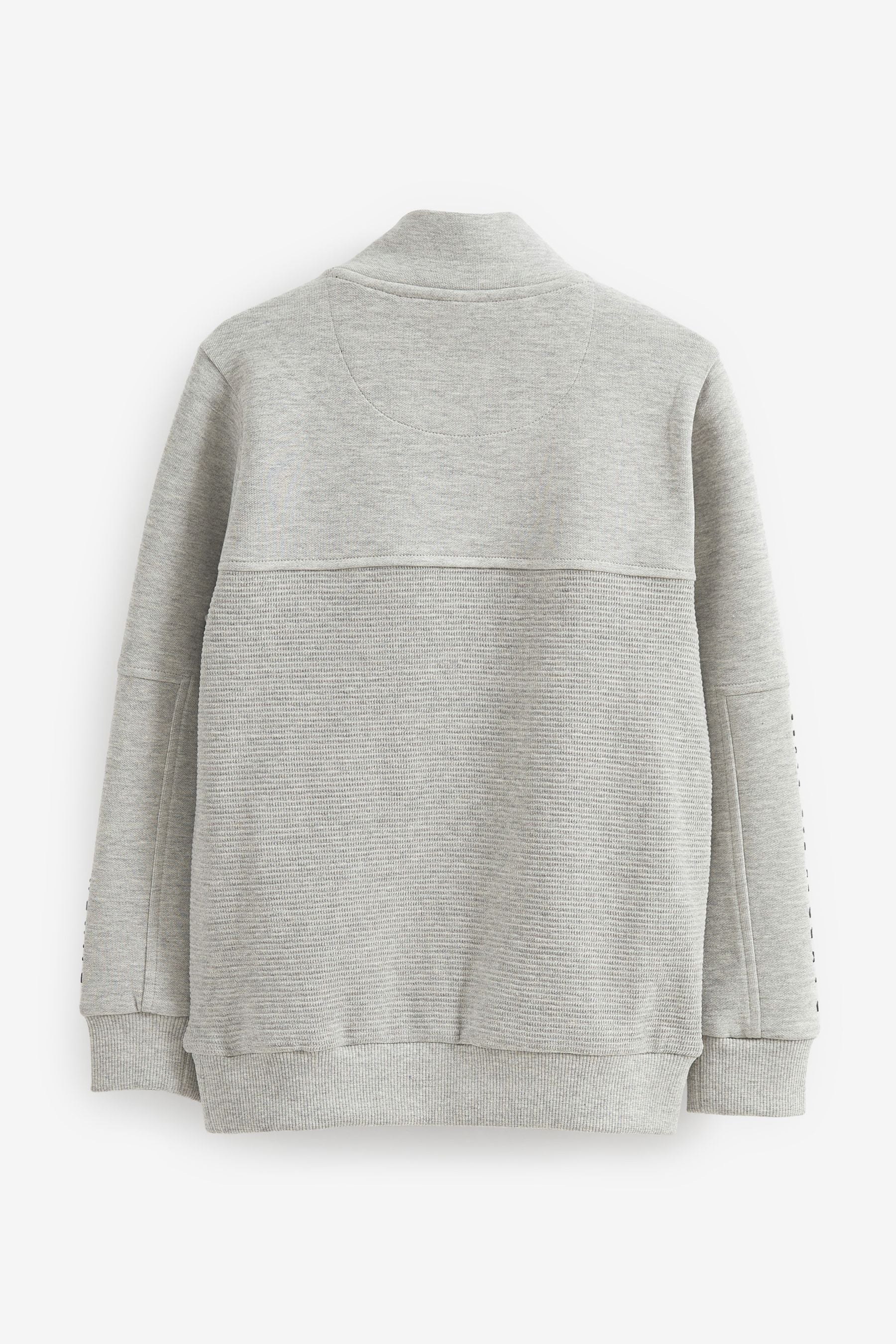 Grey Baker by Ted Baker Grey Textured Zip Jumper