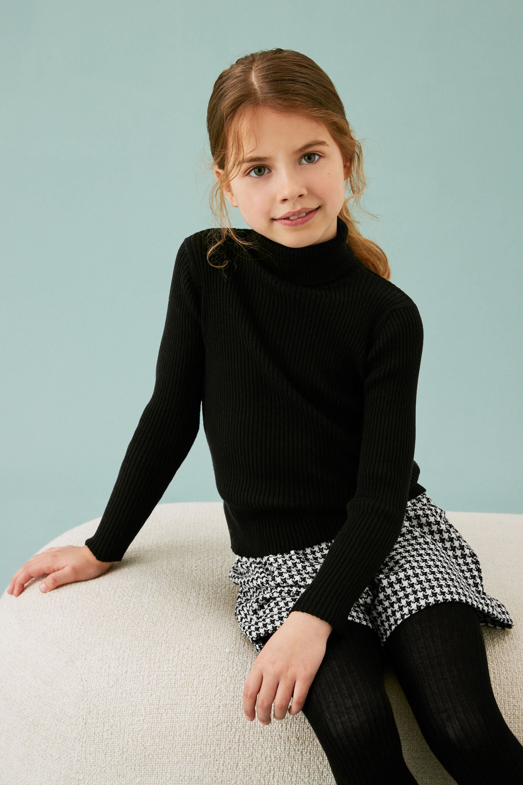 Black Roll Neck Jumper (3-16yrs)