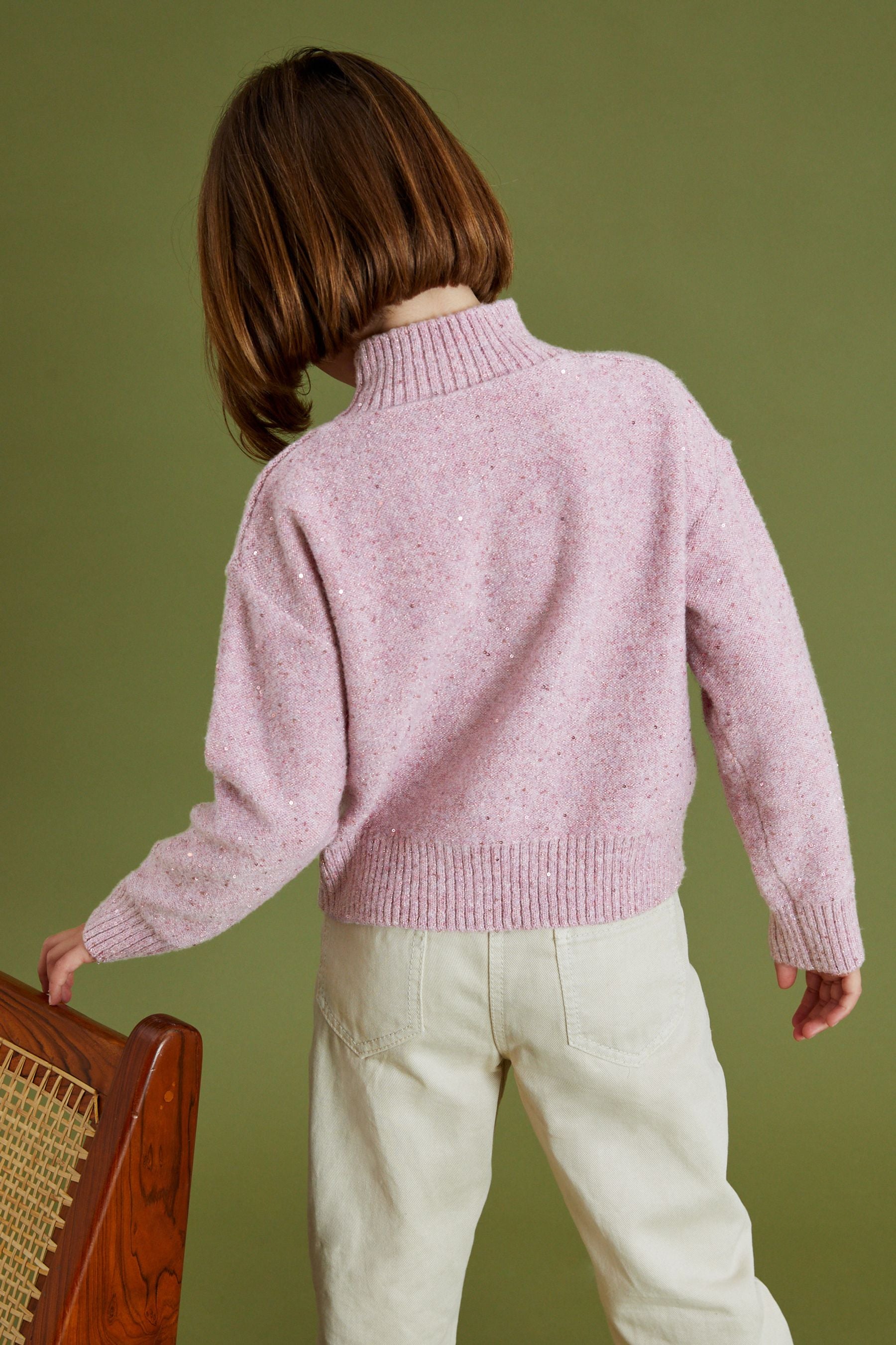 Pink Sequin Jumper (3-16yrs)